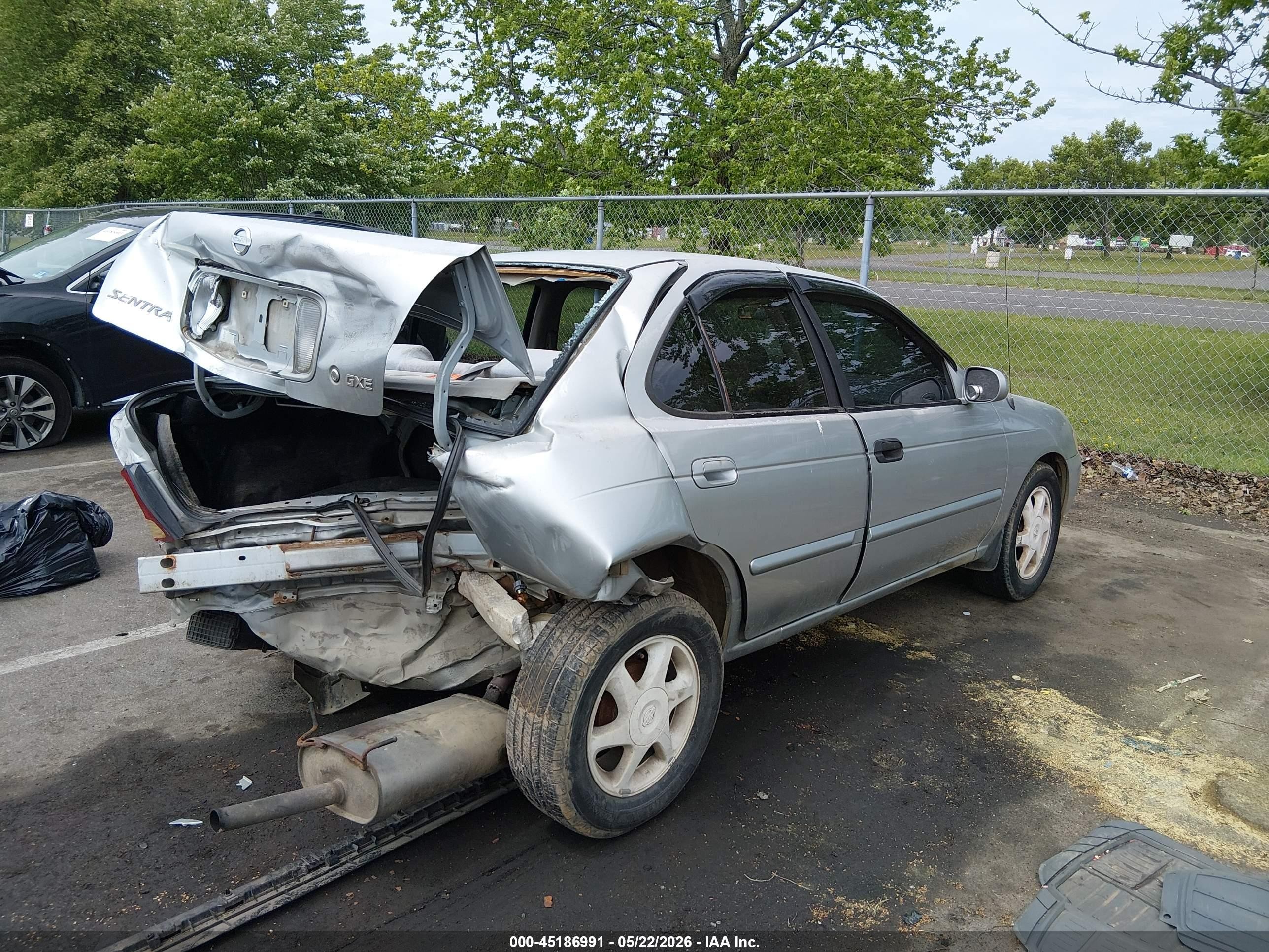 2003 Nissan Sentra Gxe Silver vin: 3N1CB51D23L708508