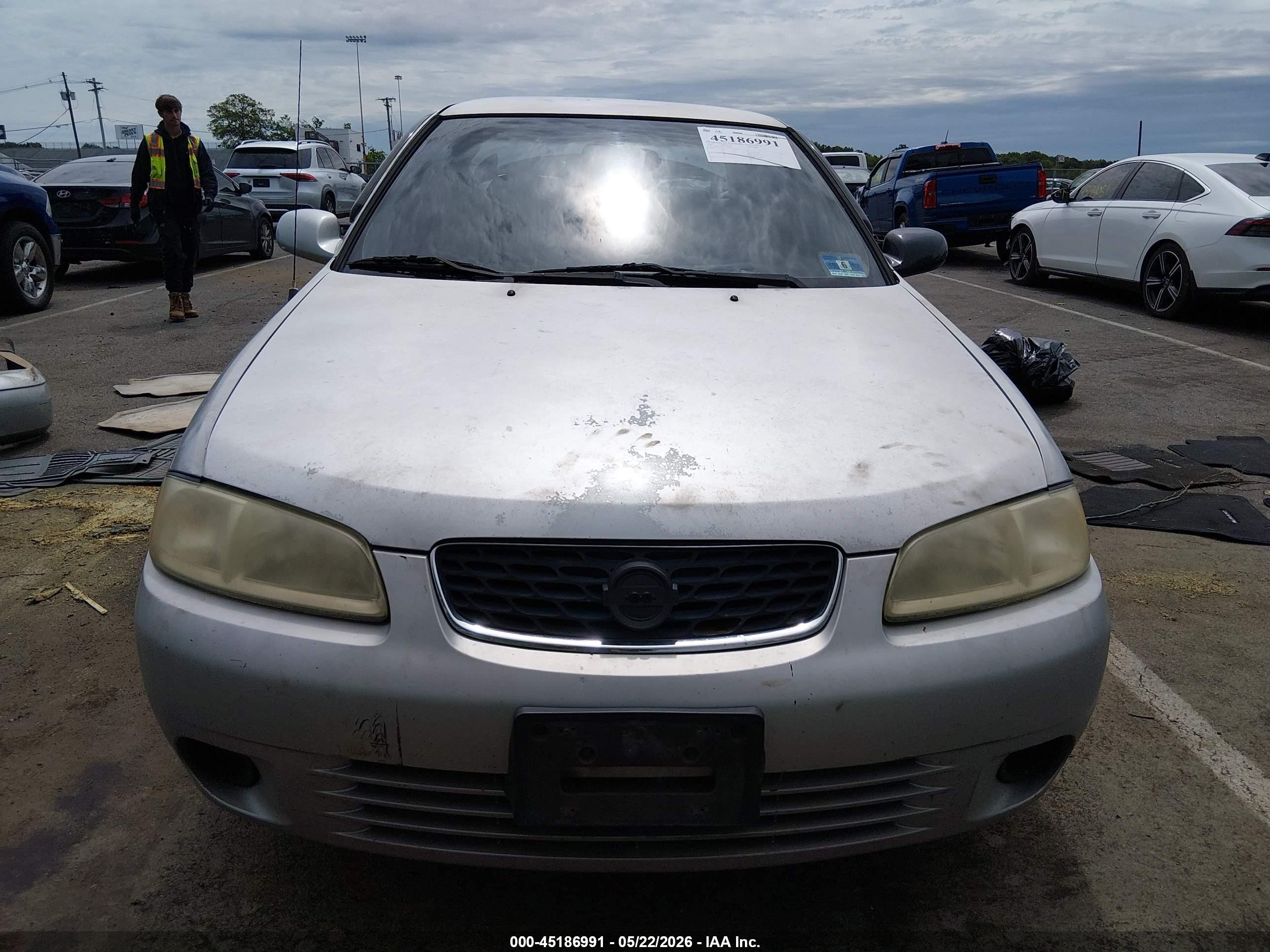 2003 Nissan Sentra Gxe Silver vin: 3N1CB51D23L708508