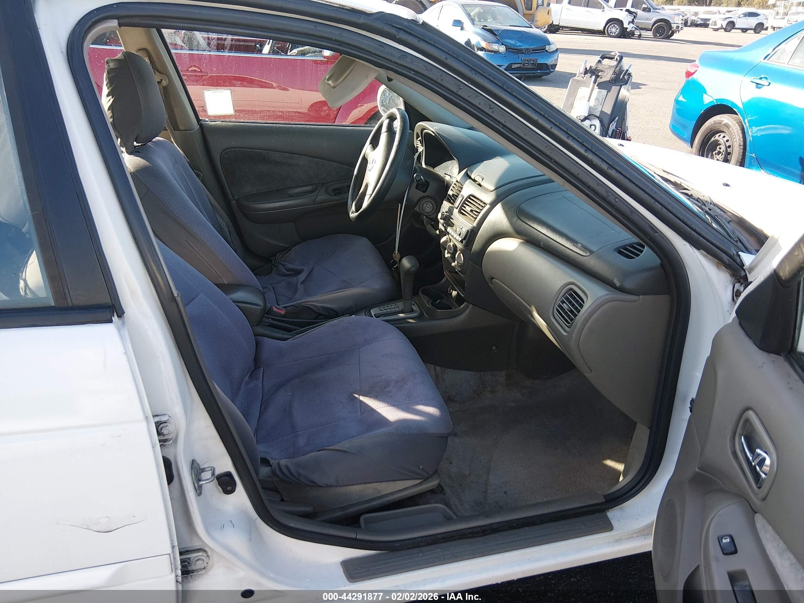 2003 Nissan Sentra Xe White vin: 3N1CB51D23L793334