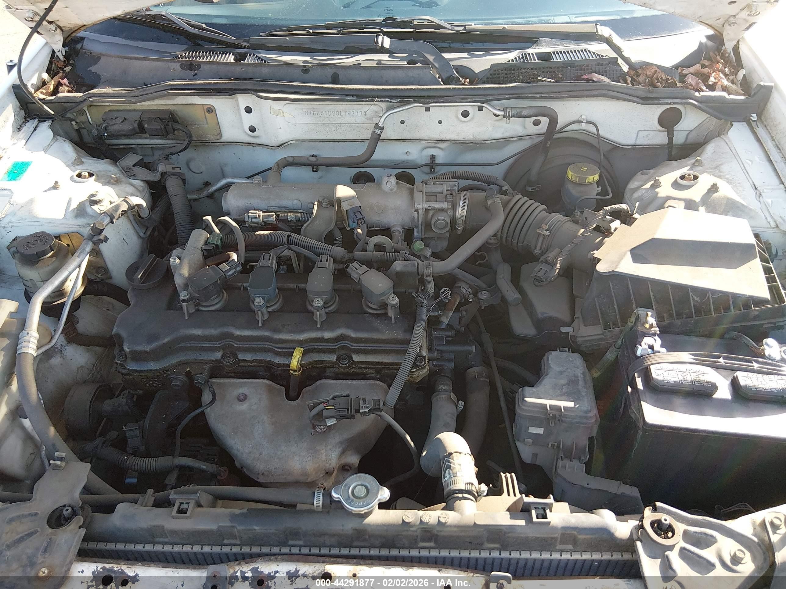 2003 Nissan Sentra Xe White vin: 3N1CB51D23L793334
