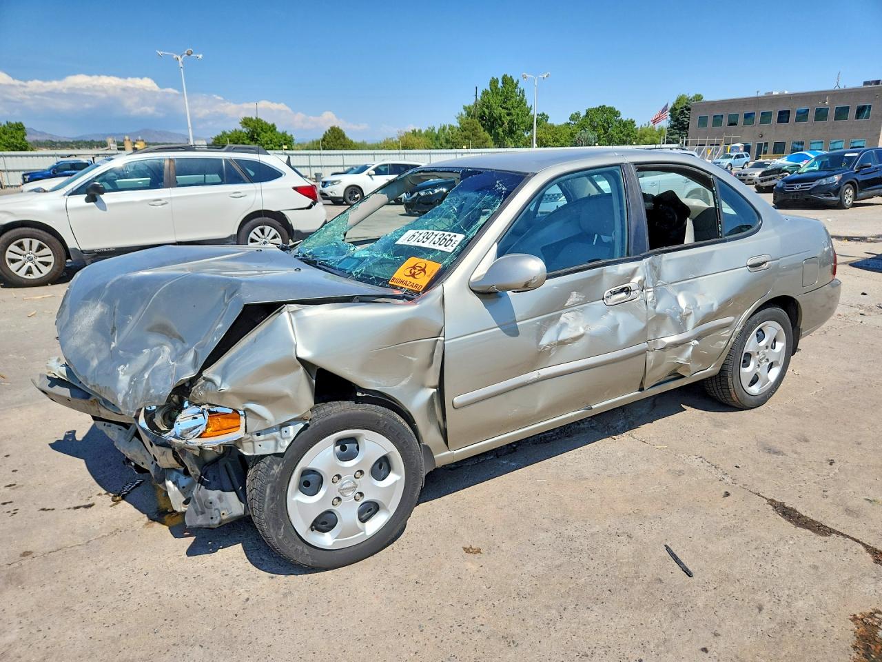 2004 Nissan Sentra 1.8 Silver vin: 3N1CB51D24L488076