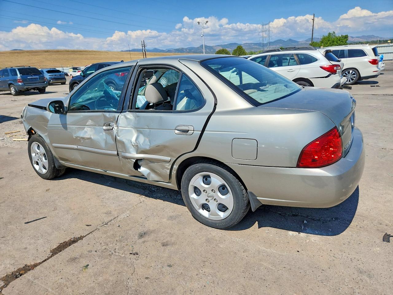 2004 Nissan Sentra 1.8 Silver vin: 3N1CB51D24L488076