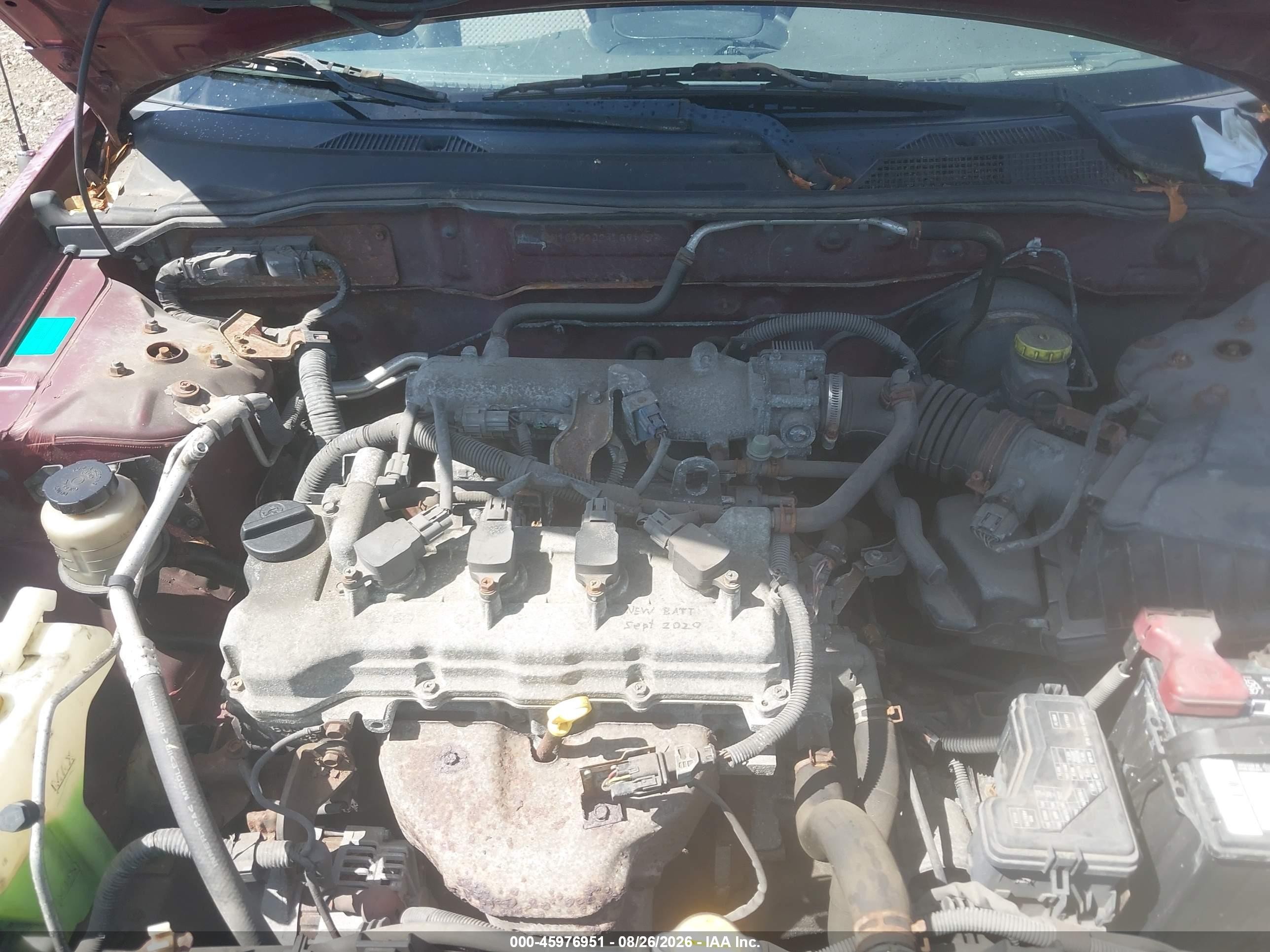 2004 Nissan Sentra 1.8s Red vin: 3N1CB51D24L891927