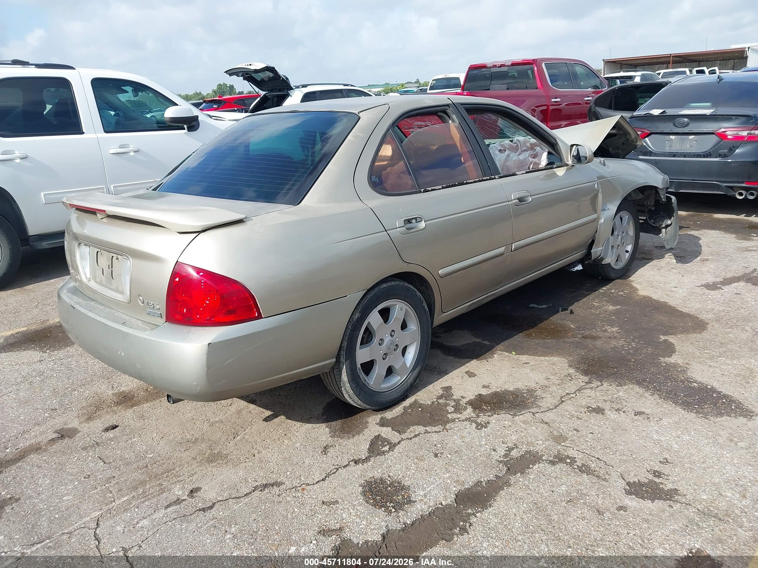 2005 Nissan Sentra 1.8s Beige vin: 3N1CB51D25L483011