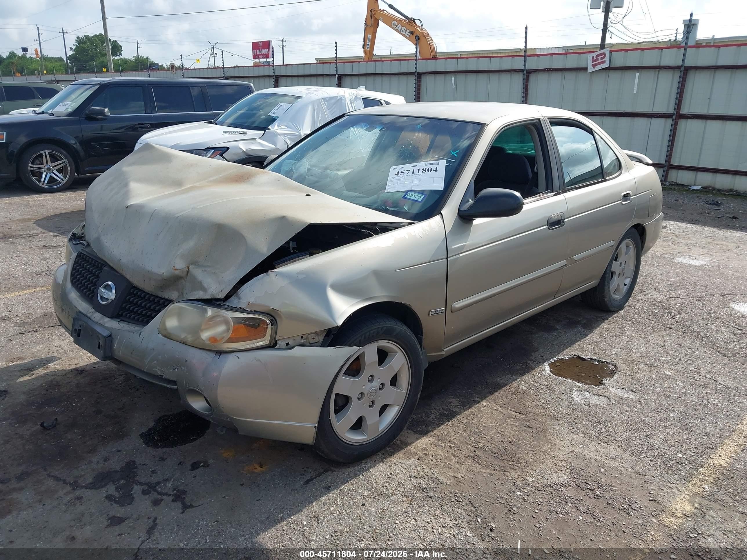 2005 Nissan Sentra 1.8s Beige vin: 3N1CB51D25L483011