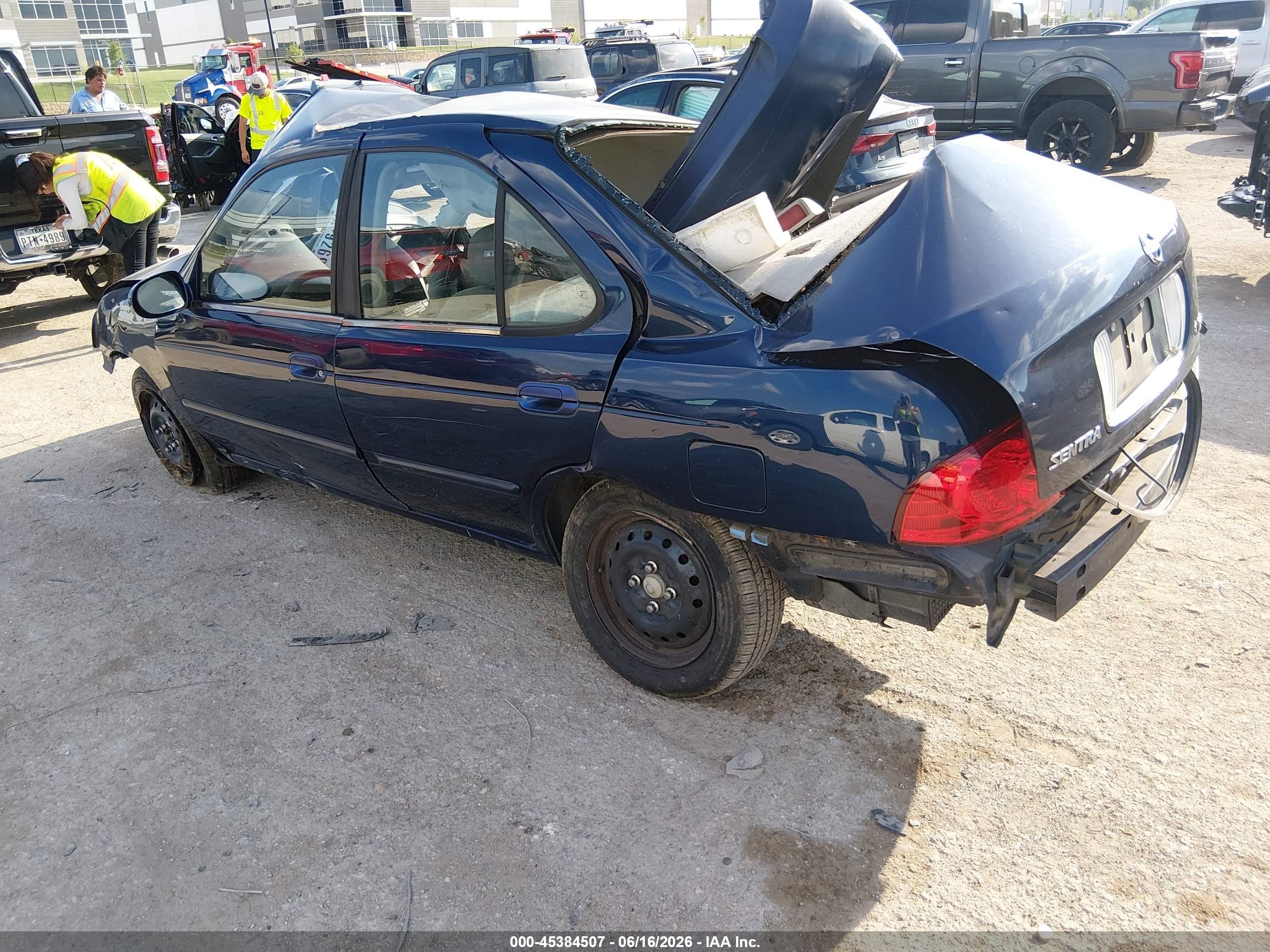 2005 Nissan Sentra 1.8s Blue vin: 3N1CB51D25L543787