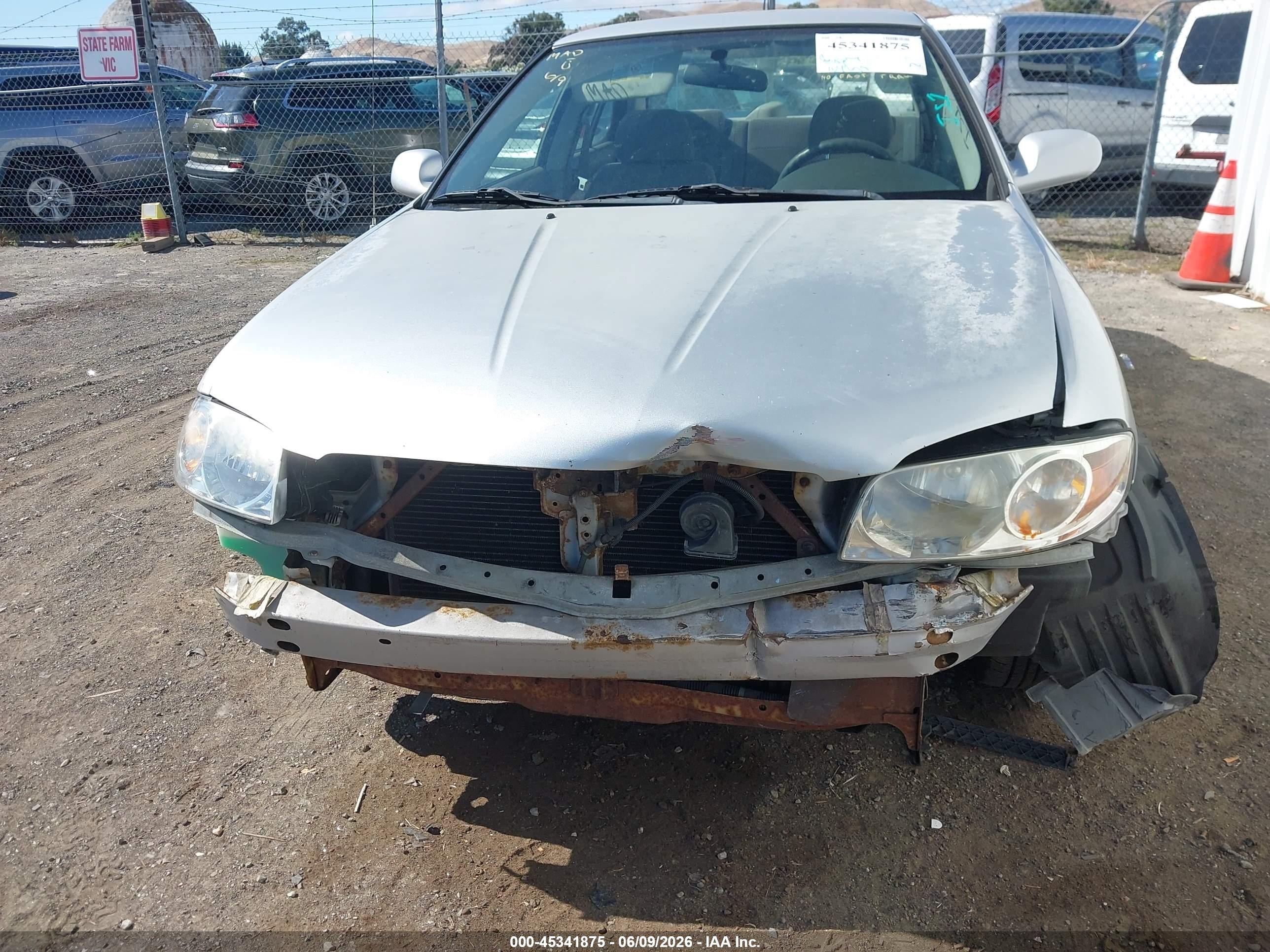 2005 Nissan Sentra 1.8s Silver vin: 3N1CB51D25L550352