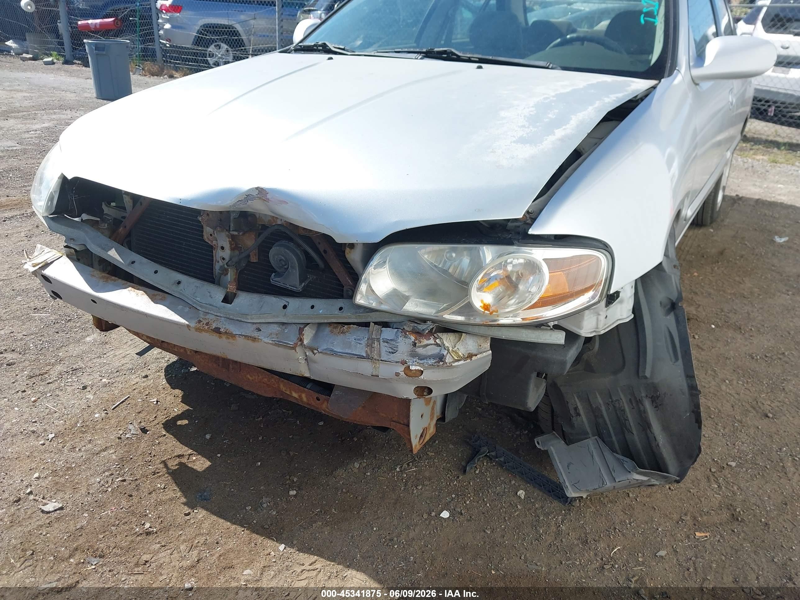 2005 Nissan Sentra 1.8s Silver vin: 3N1CB51D25L550352