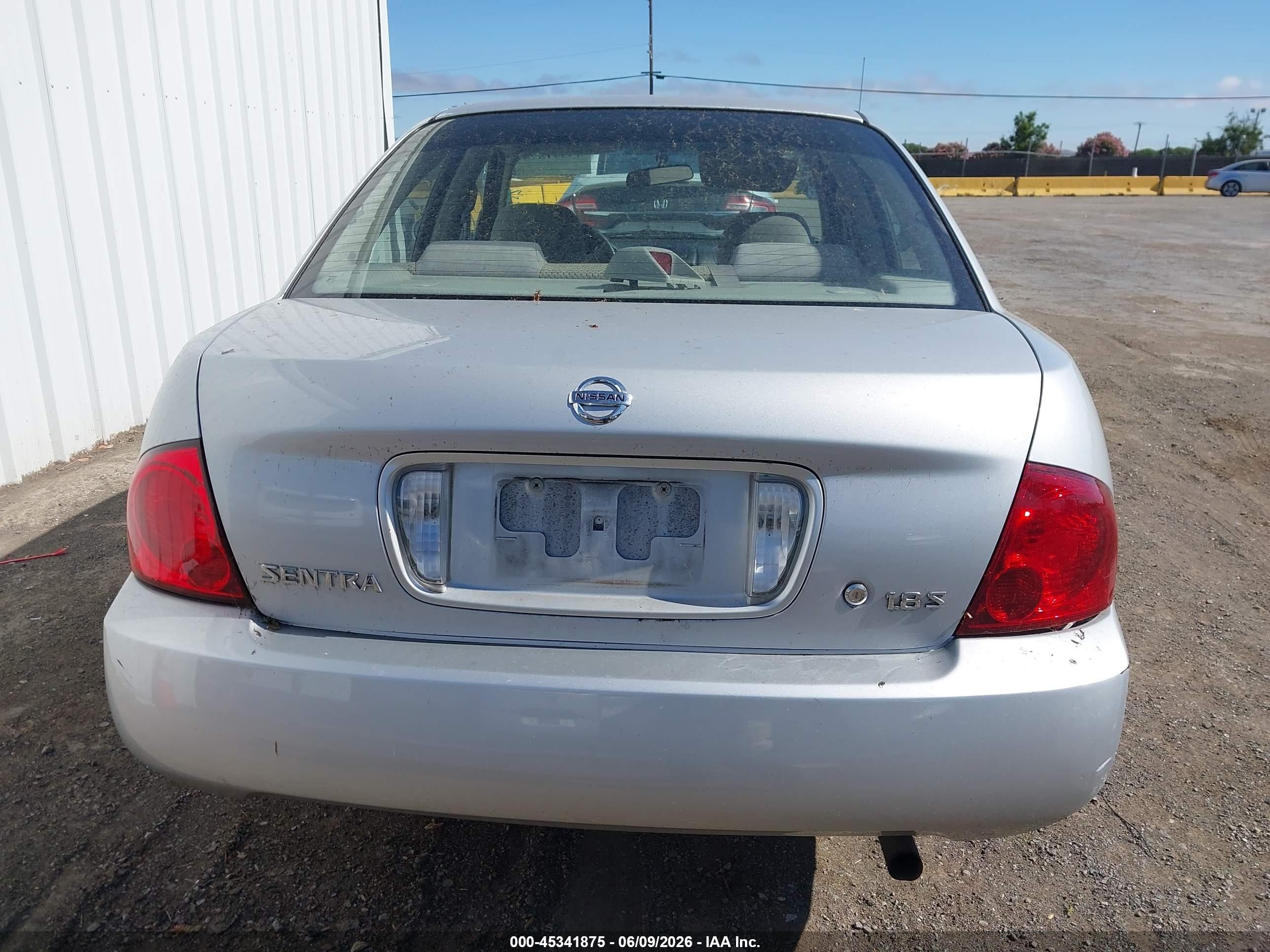 2005 Nissan Sentra 1.8s Silver vin: 3N1CB51D25L550352