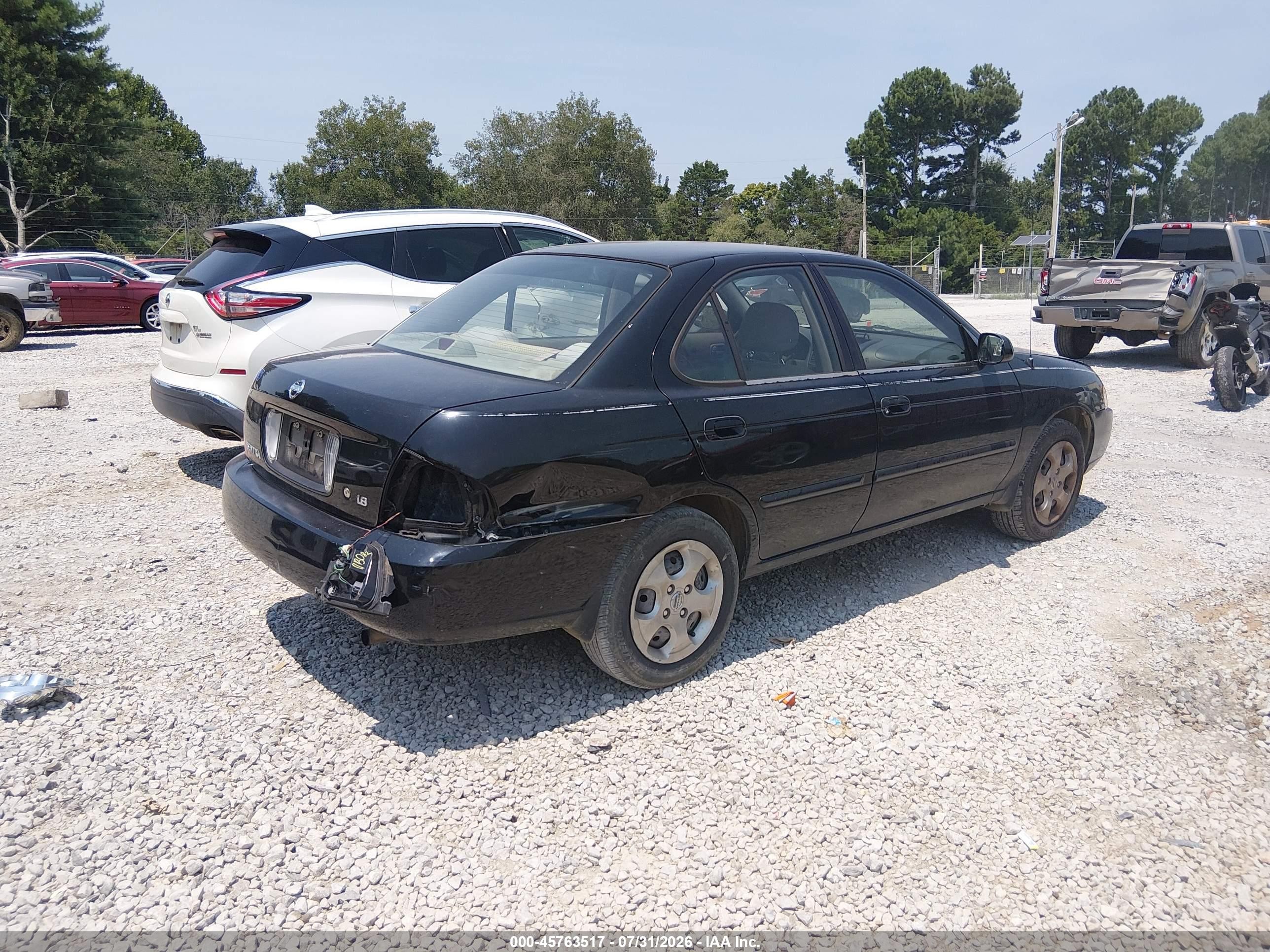 2005 Nissan Sentra 1.8 Black vin: 3N1CB51D25L557866