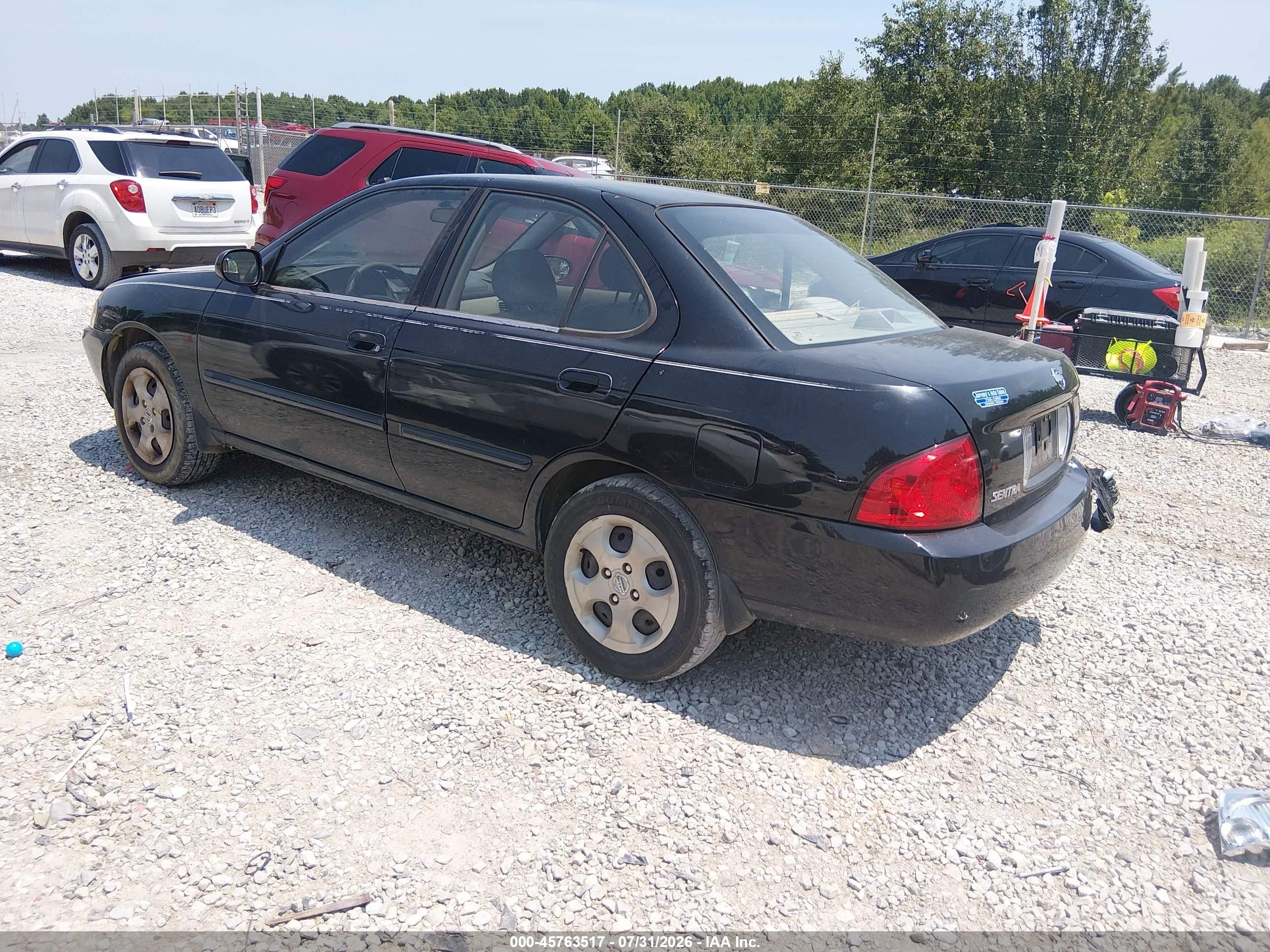 2005 Nissan Sentra 1.8 Black vin: 3N1CB51D25L557866