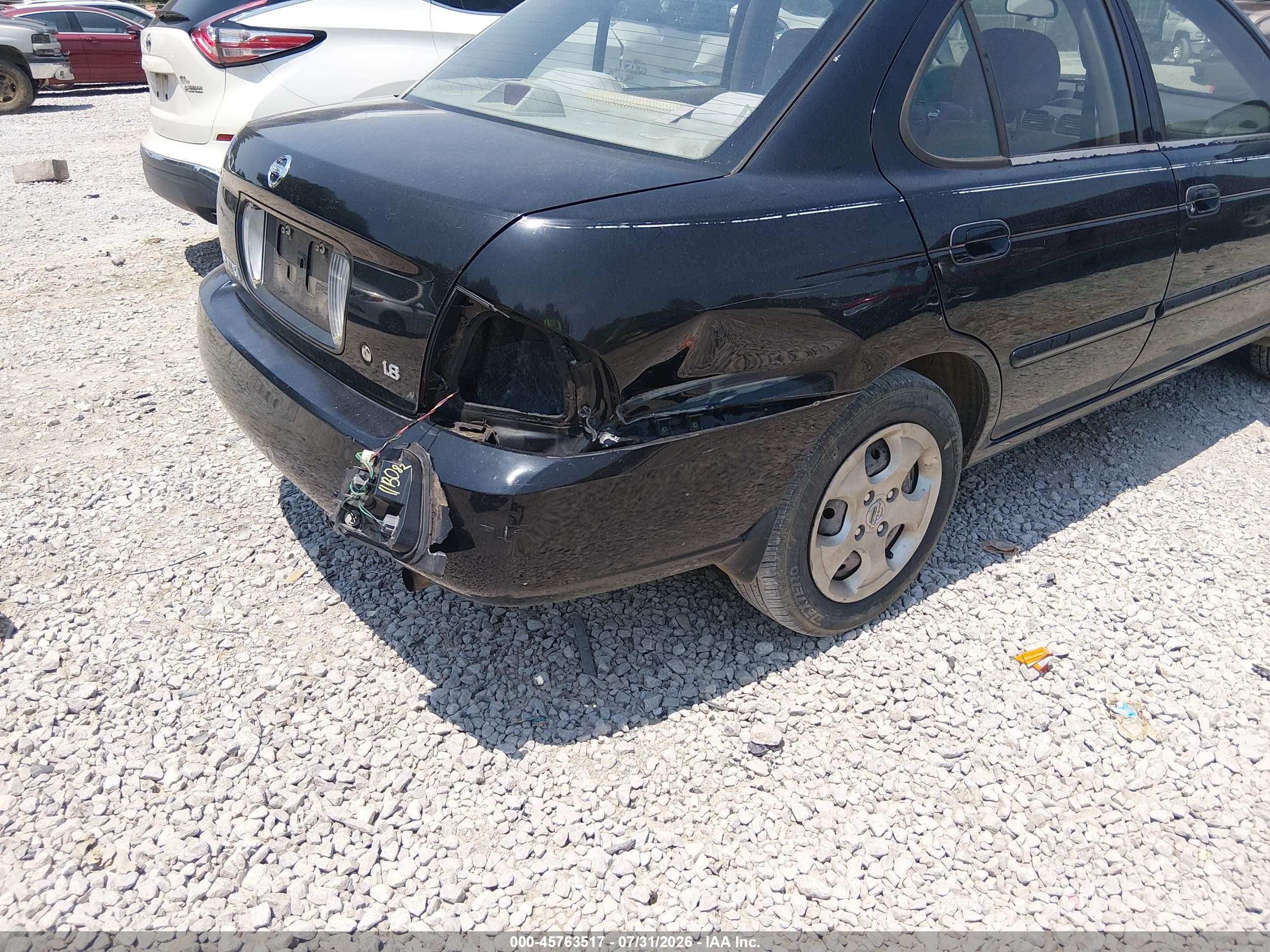 2005 Nissan Sentra 1.8 Black vin: 3N1CB51D25L557866