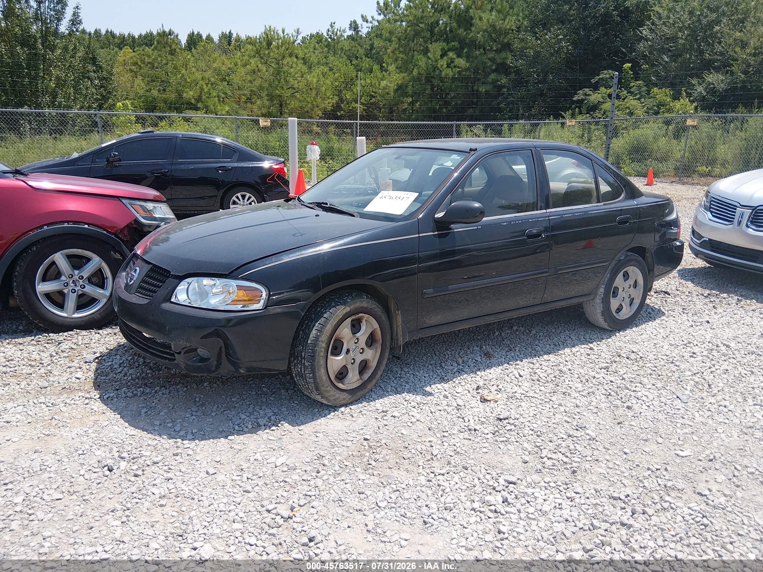 2005 Nissan Sentra 1.8 Black vin: 3N1CB51D25L557866