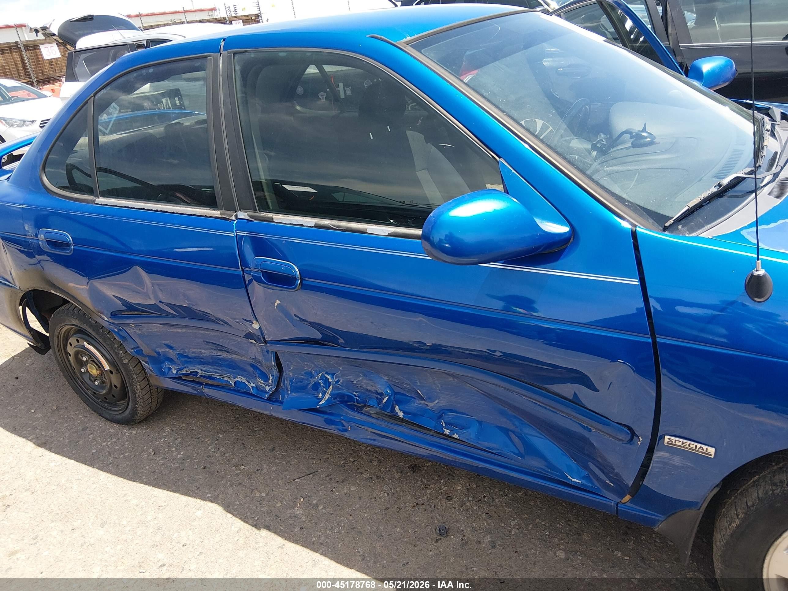 2006 Nissan Sentra 1.8s Blue vin: 3N1CB51D26L494706