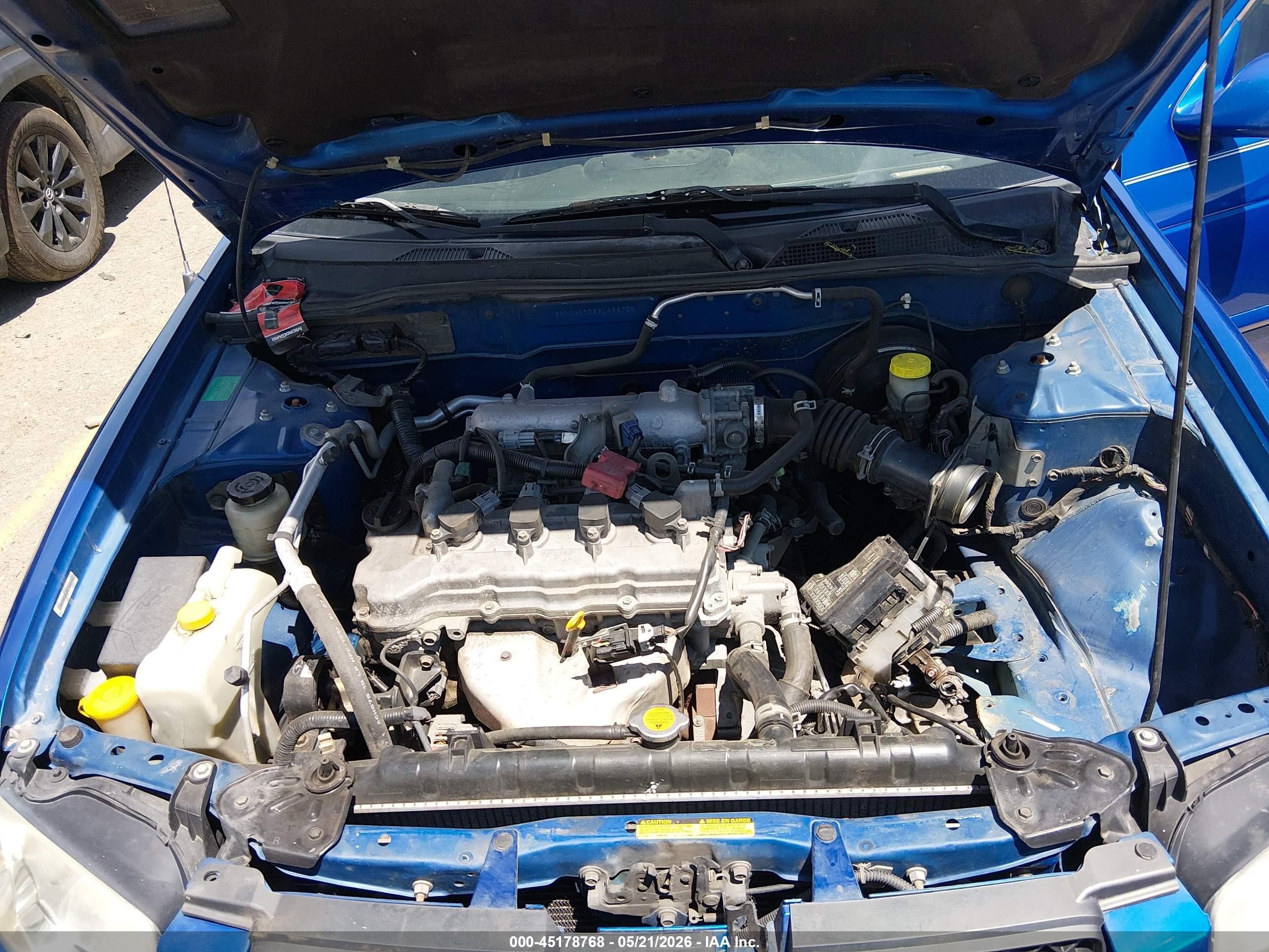 2006 Nissan Sentra 1.8s Blue vin: 3N1CB51D26L494706