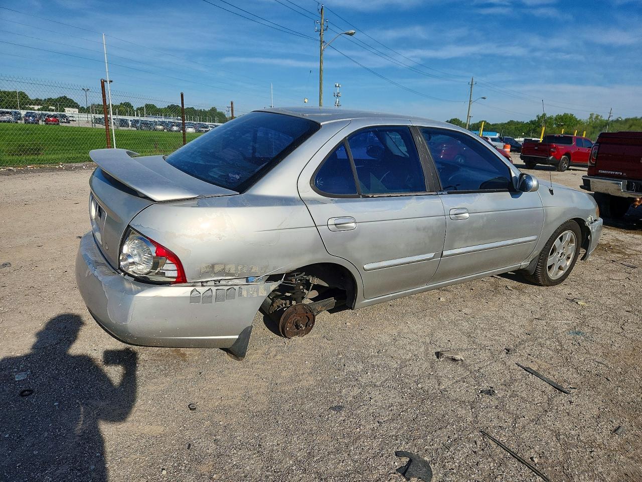 2006 Nissan Sentra 1.8 Silver vin: 3N1CB51D26L496505