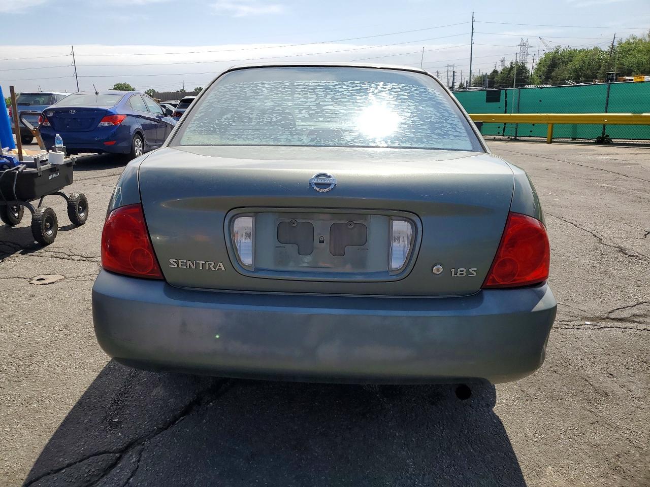 2006 Nissan Sentra 1.8 Зеленый vin: 3N1CB51D26L519992