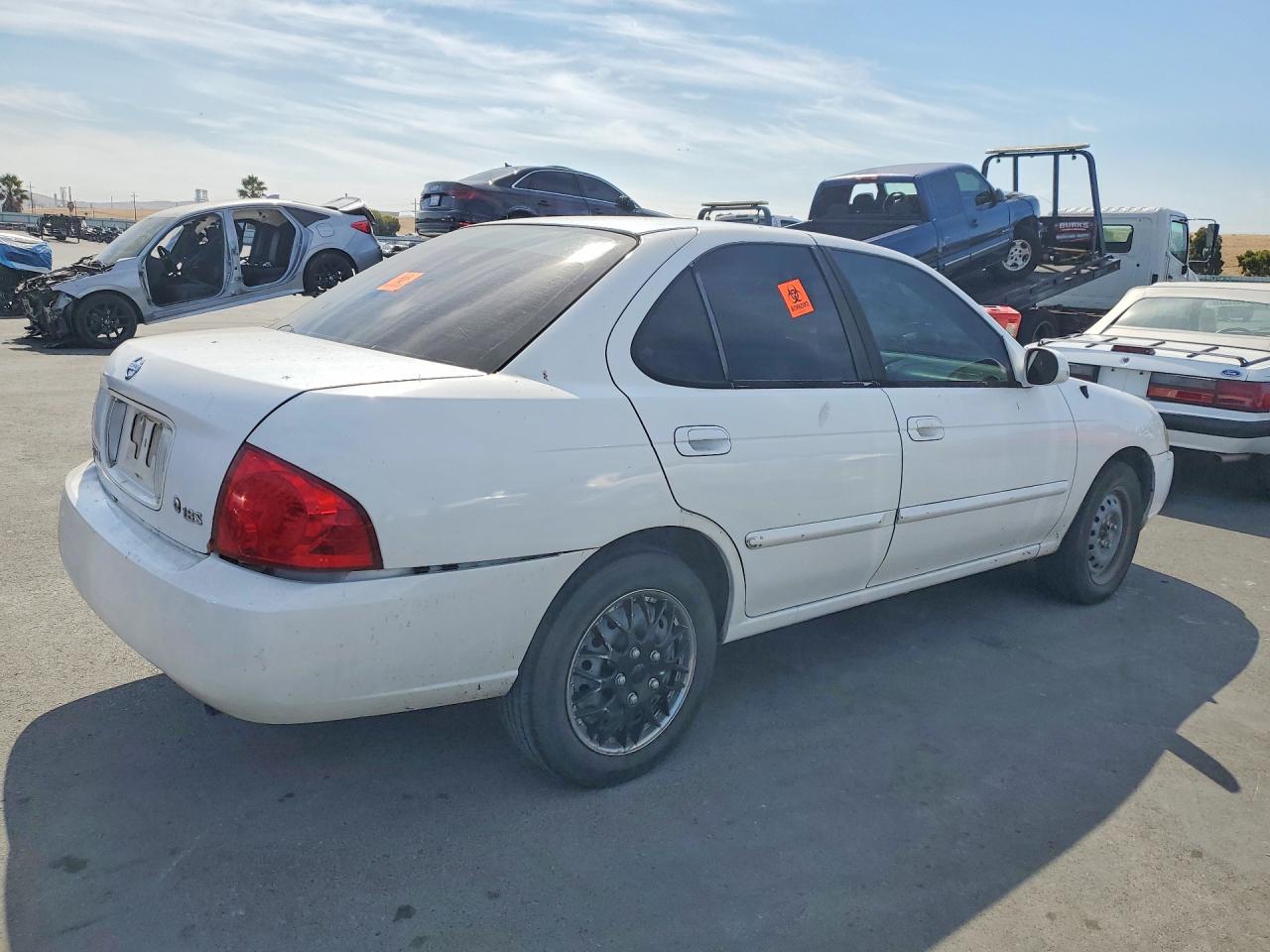 2006 Nissan Sentra 1.8 White vin: 3N1CB51D26L530054
