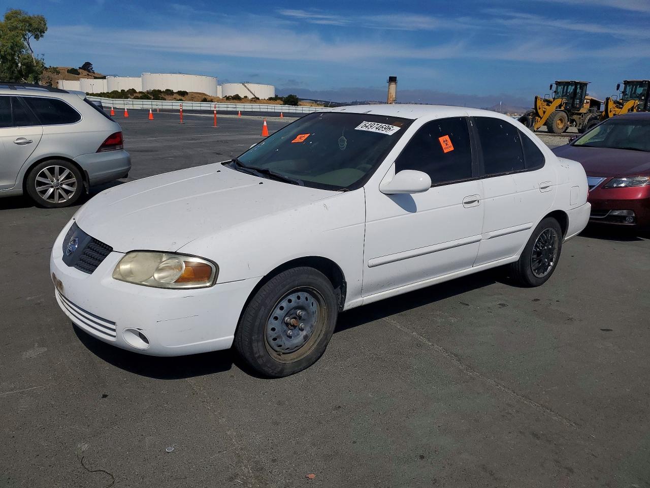 2006 Nissan Sentra 1.8 White vin: 3N1CB51D26L530054