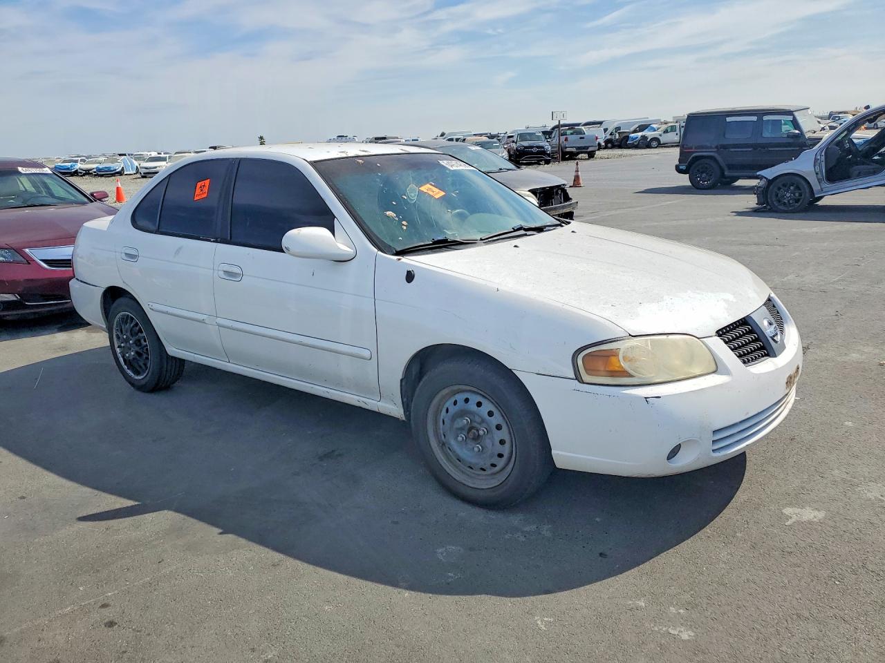 2006 Nissan Sentra 1.8 White vin: 3N1CB51D26L530054