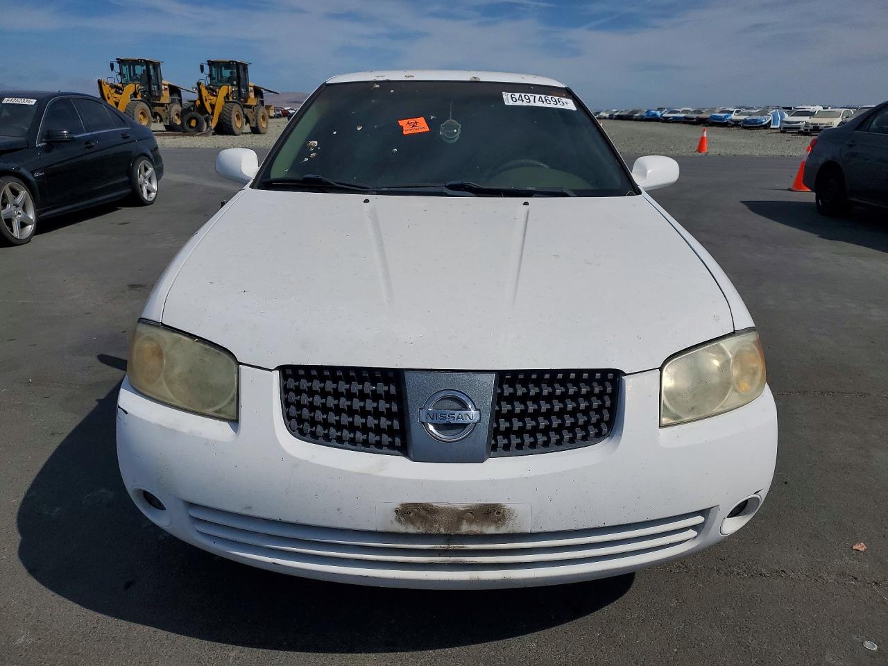 2006 Nissan Sentra 1.8 White vin: 3N1CB51D26L530054