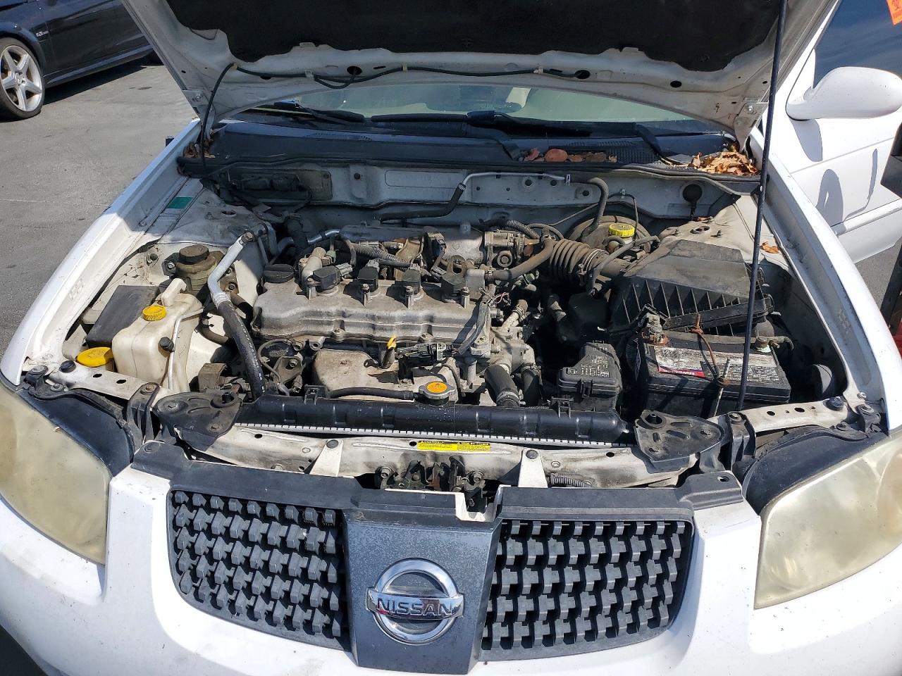 2006 Nissan Sentra 1.8 White vin: 3N1CB51D26L530054