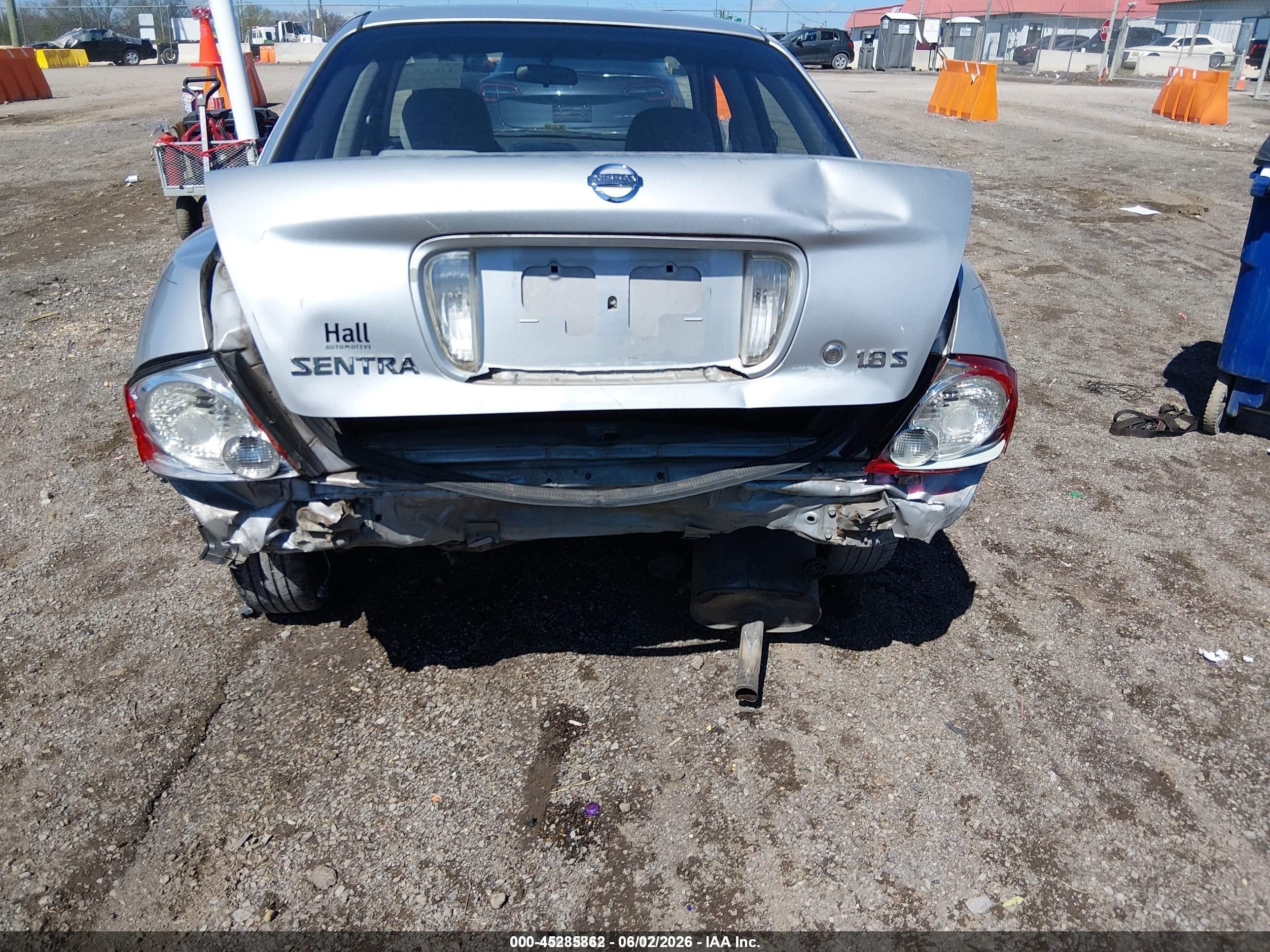 2006 Nissan Sentra 1.8s Silver vin: 3N1CB51D26L558792