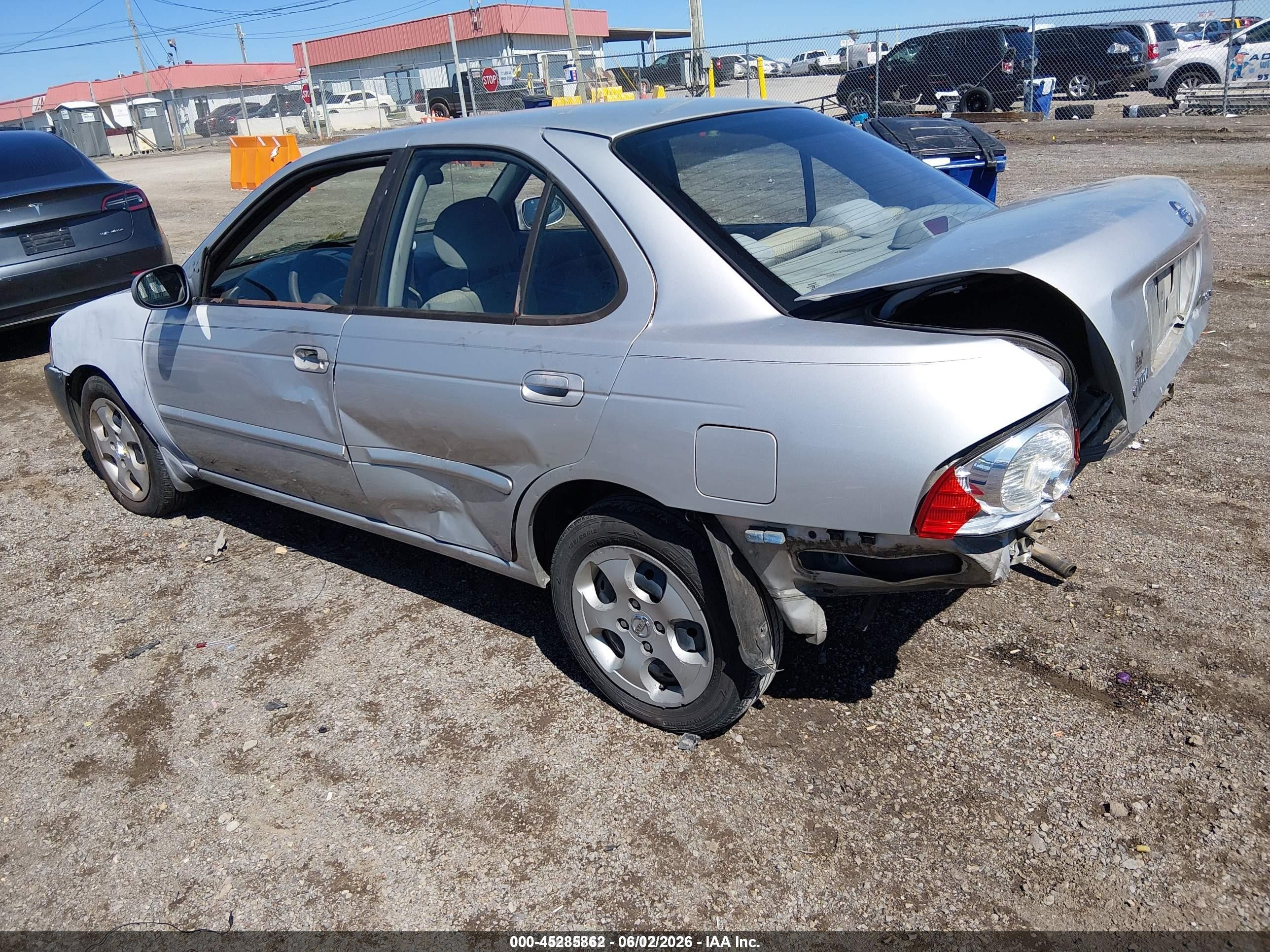2006 Nissan Sentra 1.8s Silver vin: 3N1CB51D26L558792