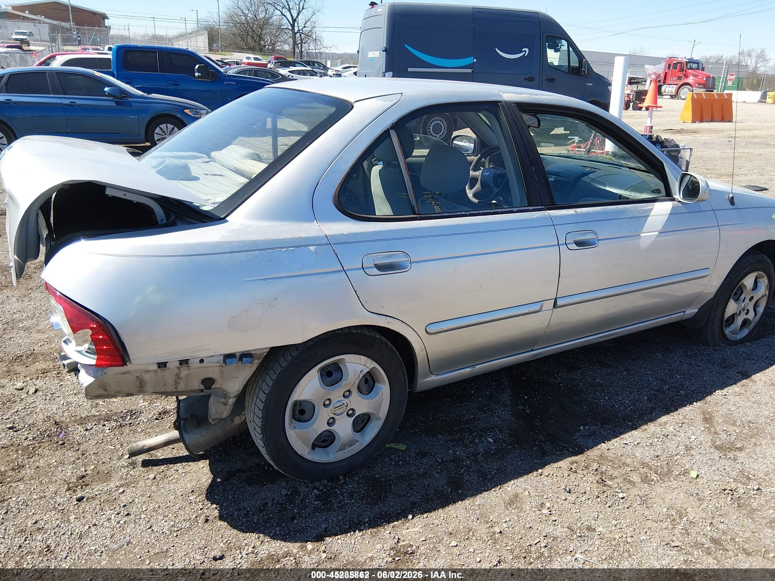2006 Nissan Sentra 1.8s Silver vin: 3N1CB51D26L558792