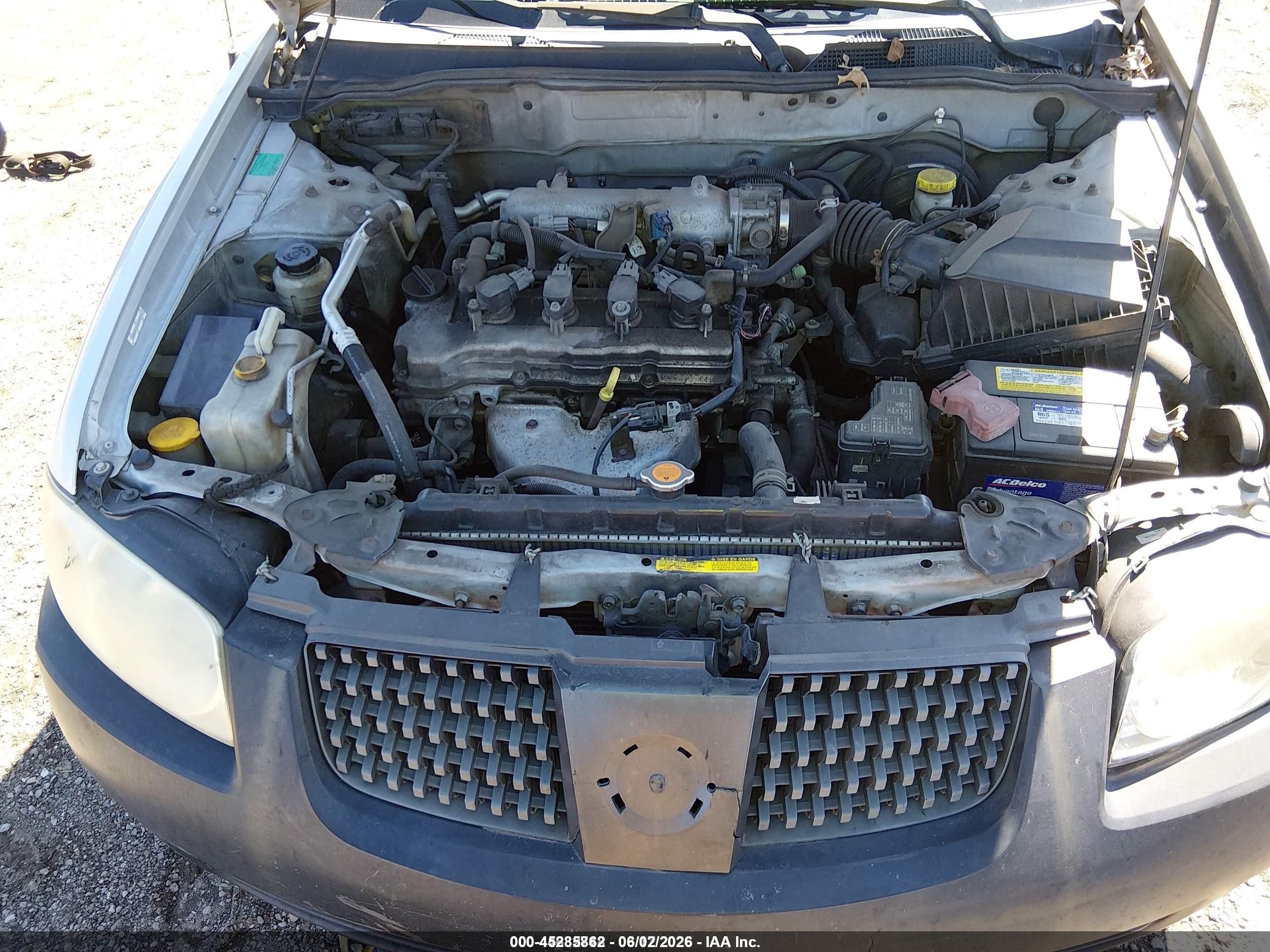 2006 Nissan Sentra 1.8s Silver vin: 3N1CB51D26L558792
