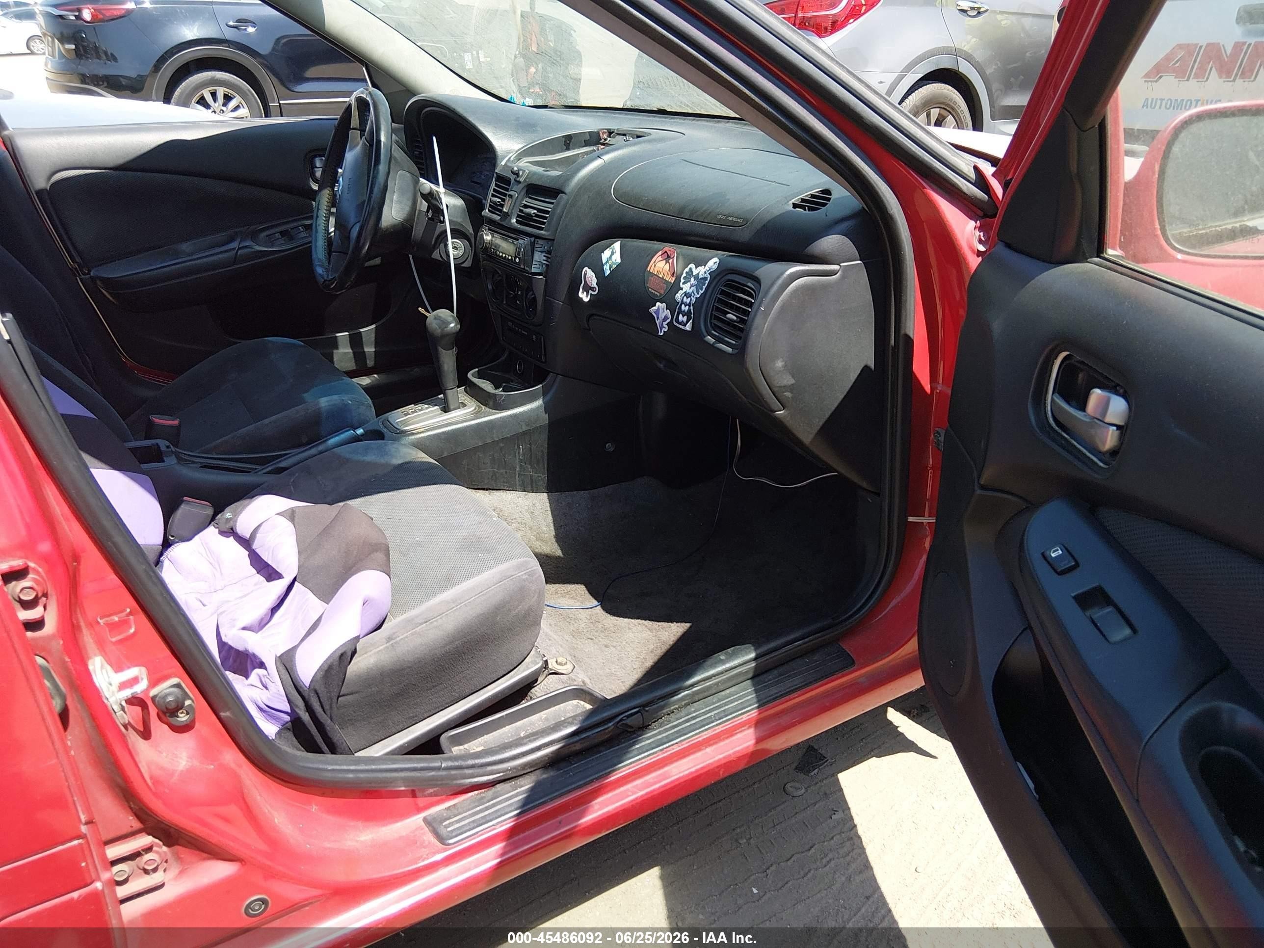 2006 Nissan Sentra 1.8s Red vin: 3N1CB51D26L587578