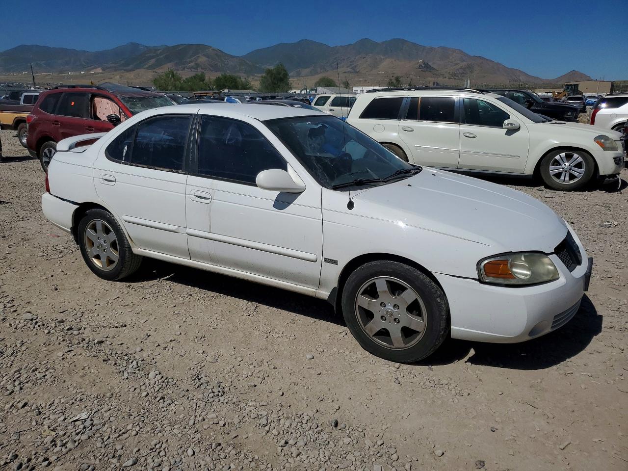 2006 Nissan Sentra 1.8 White vin: 3N1CB51D26L602838