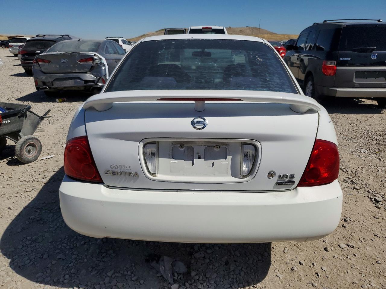 2006 Nissan Sentra 1.8 White vin: 3N1CB51D26L602838