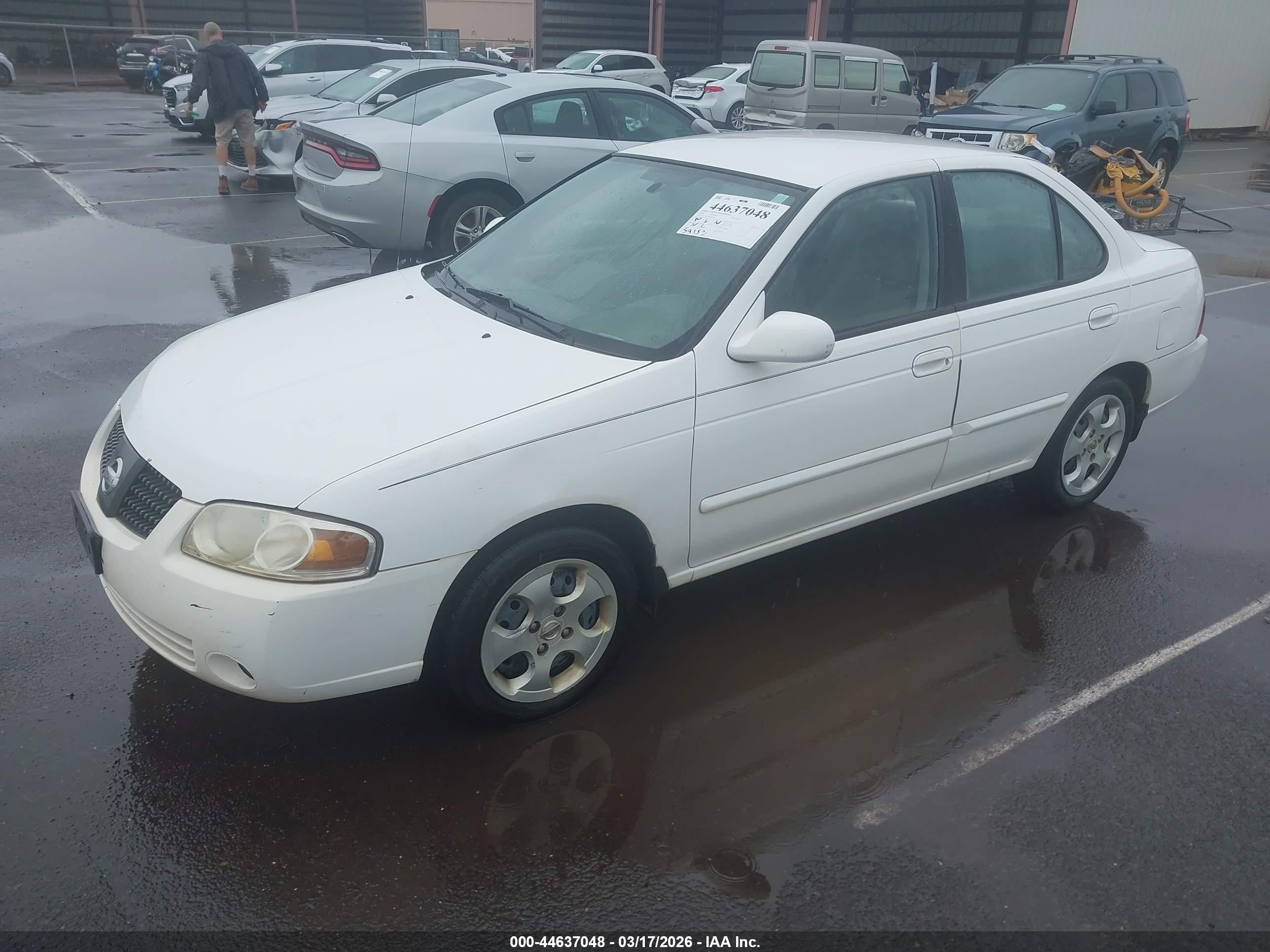 2006 Nissan Sentra 1.8s White vin: 3N1CB51D26L620210