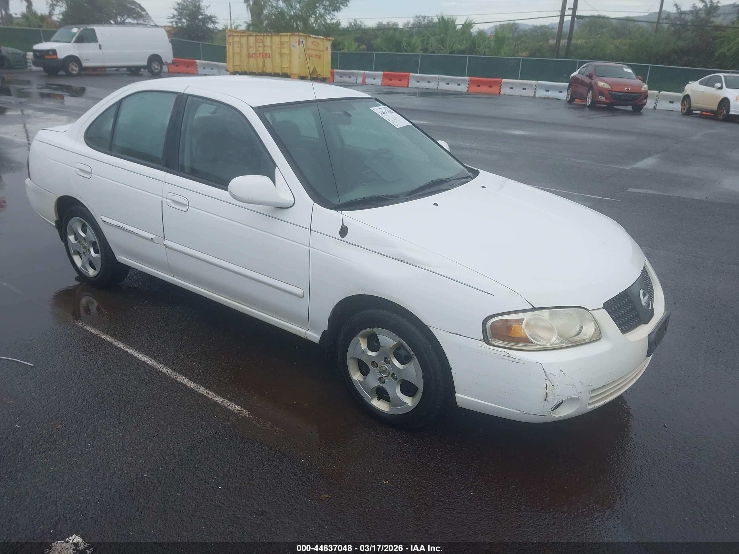 2006 Nissan Sentra 1.8s White vin: 3N1CB51D26L620210