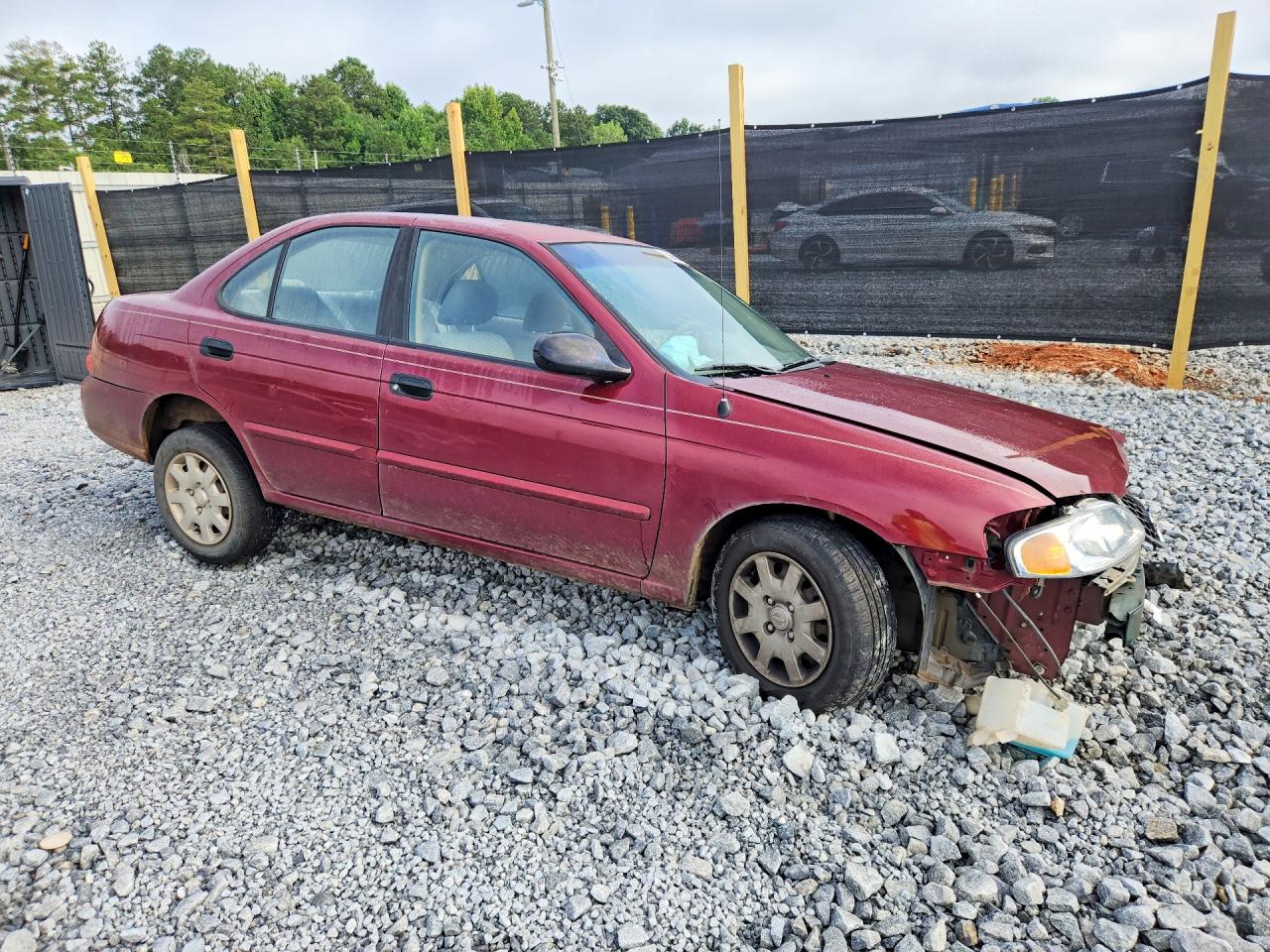 2001 Nissan Sentra Xe Burgundy vin: 3N1CB51D31L420963