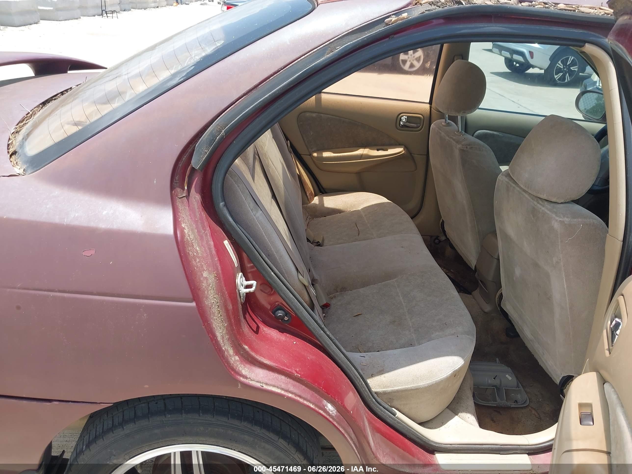 2002 Nissan Sentra Xe/gxe Red vin: 3N1CB51D32L667224