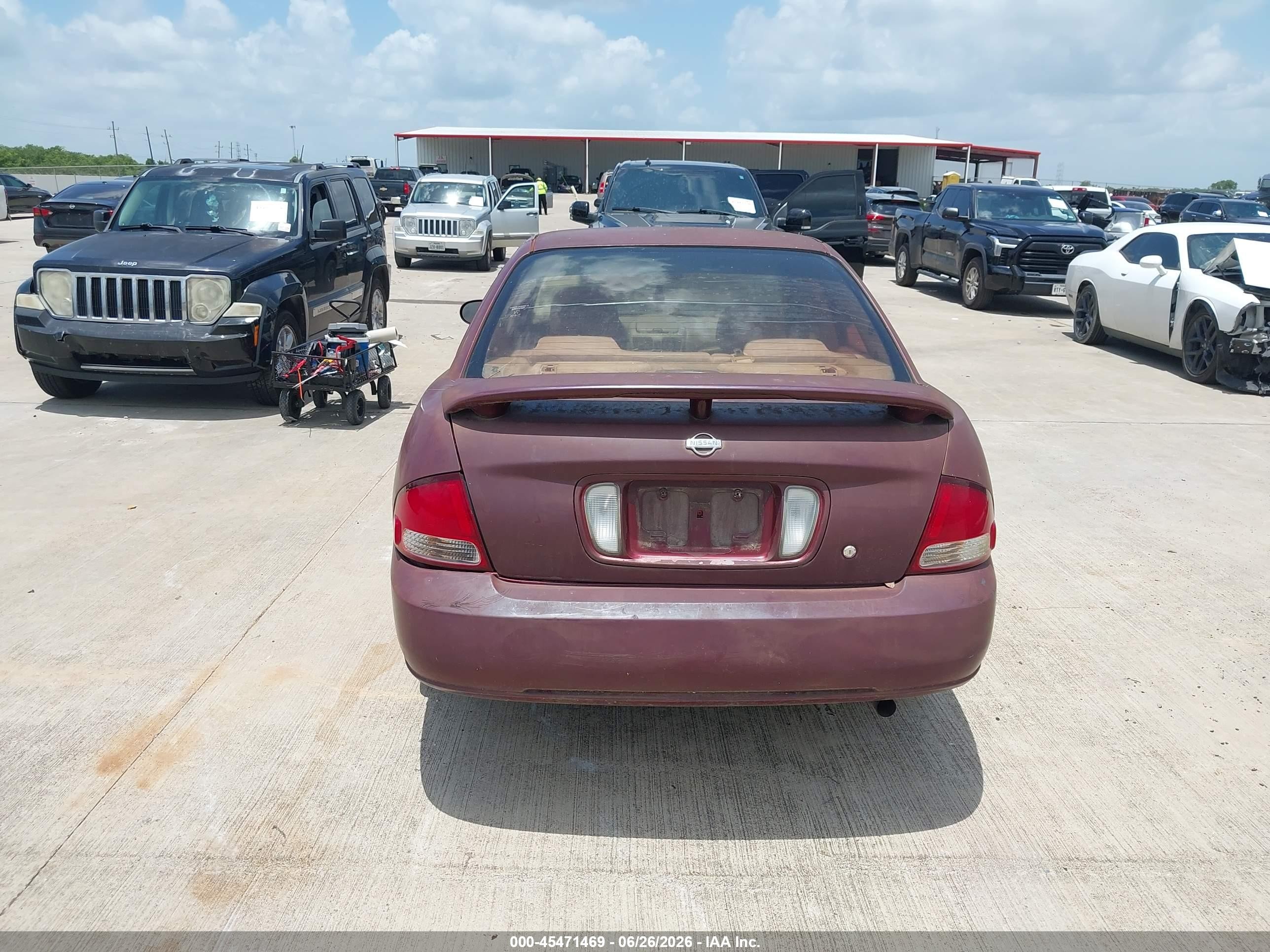 2002 Nissan Sentra Xe/gxe Red vin: 3N1CB51D32L667224