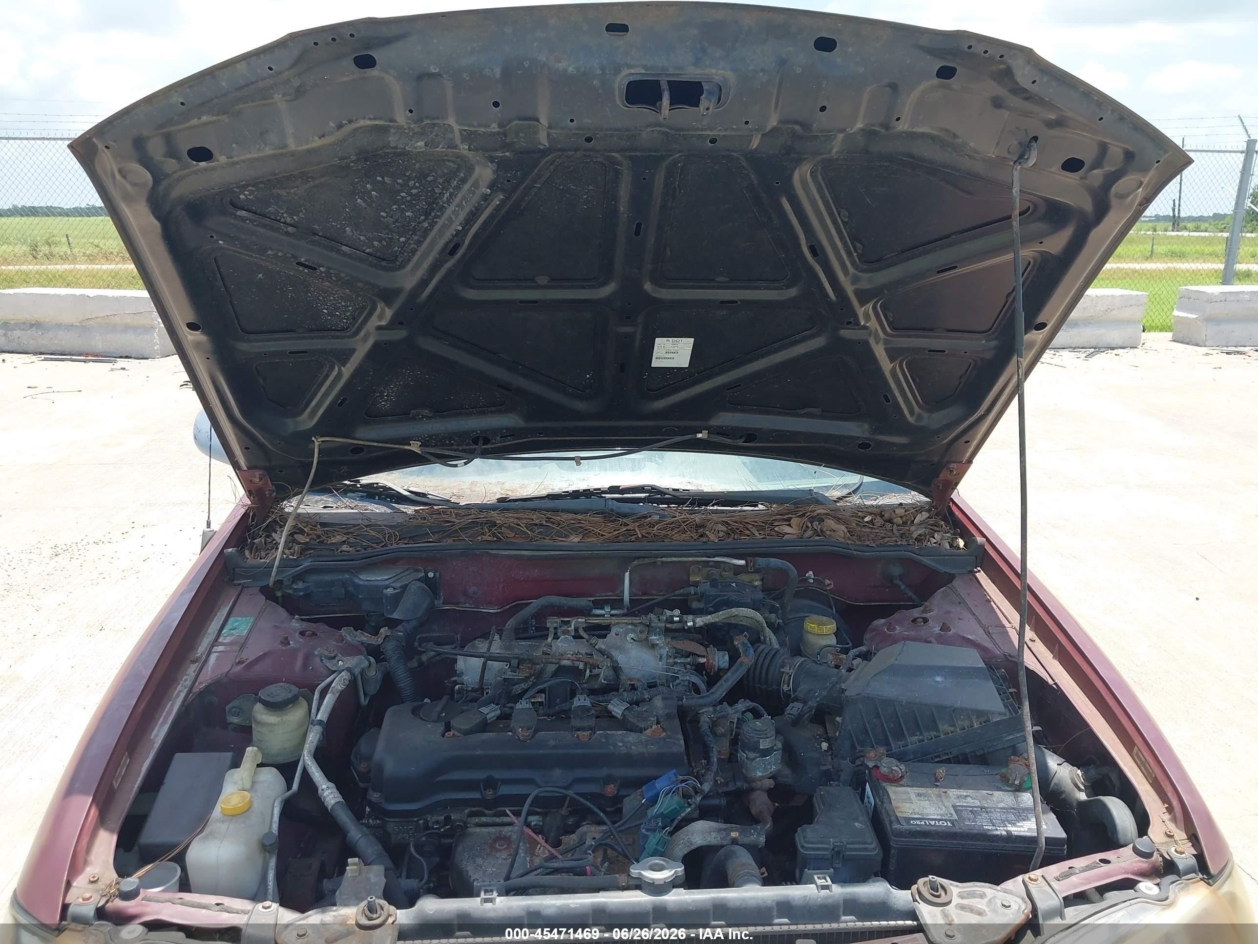 2002 Nissan Sentra Xe/gxe Red vin: 3N1CB51D32L667224
