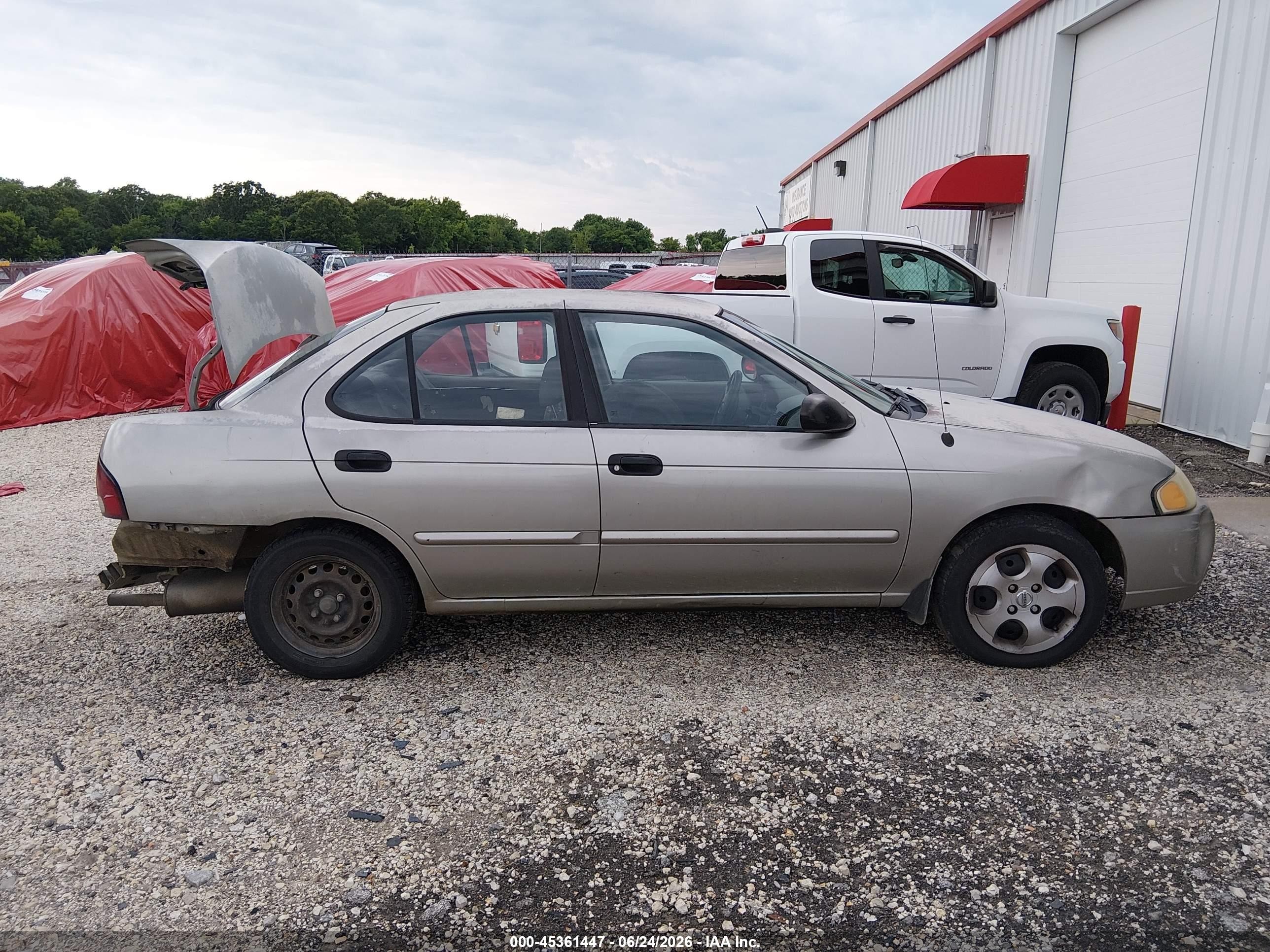 2002 Nissan Sentra Xe Серебряный vin: 3N1CB51D32L682466