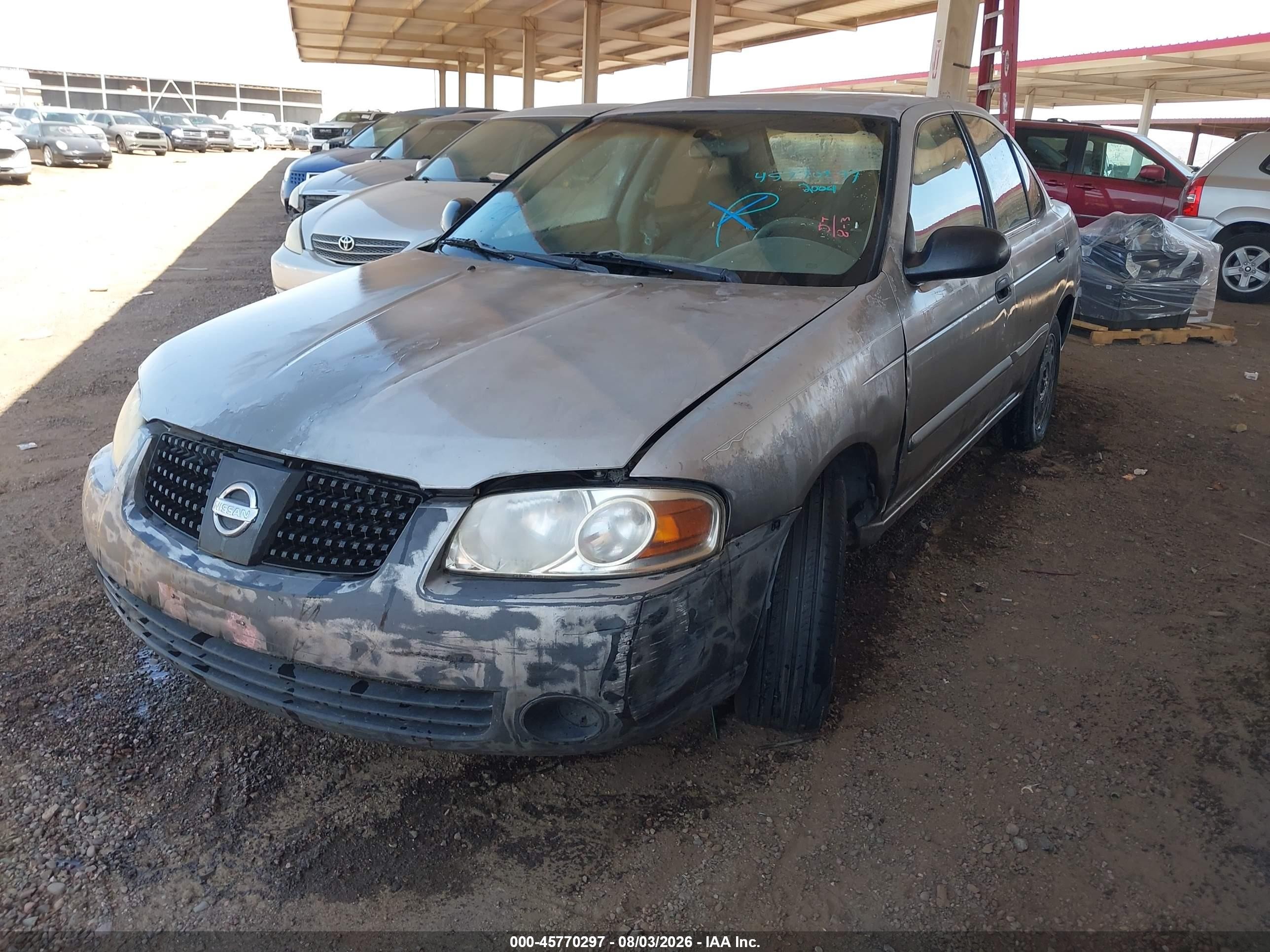 2004 Nissan Sentra 1.8 Brown vin: 3N1CB51D34L862307