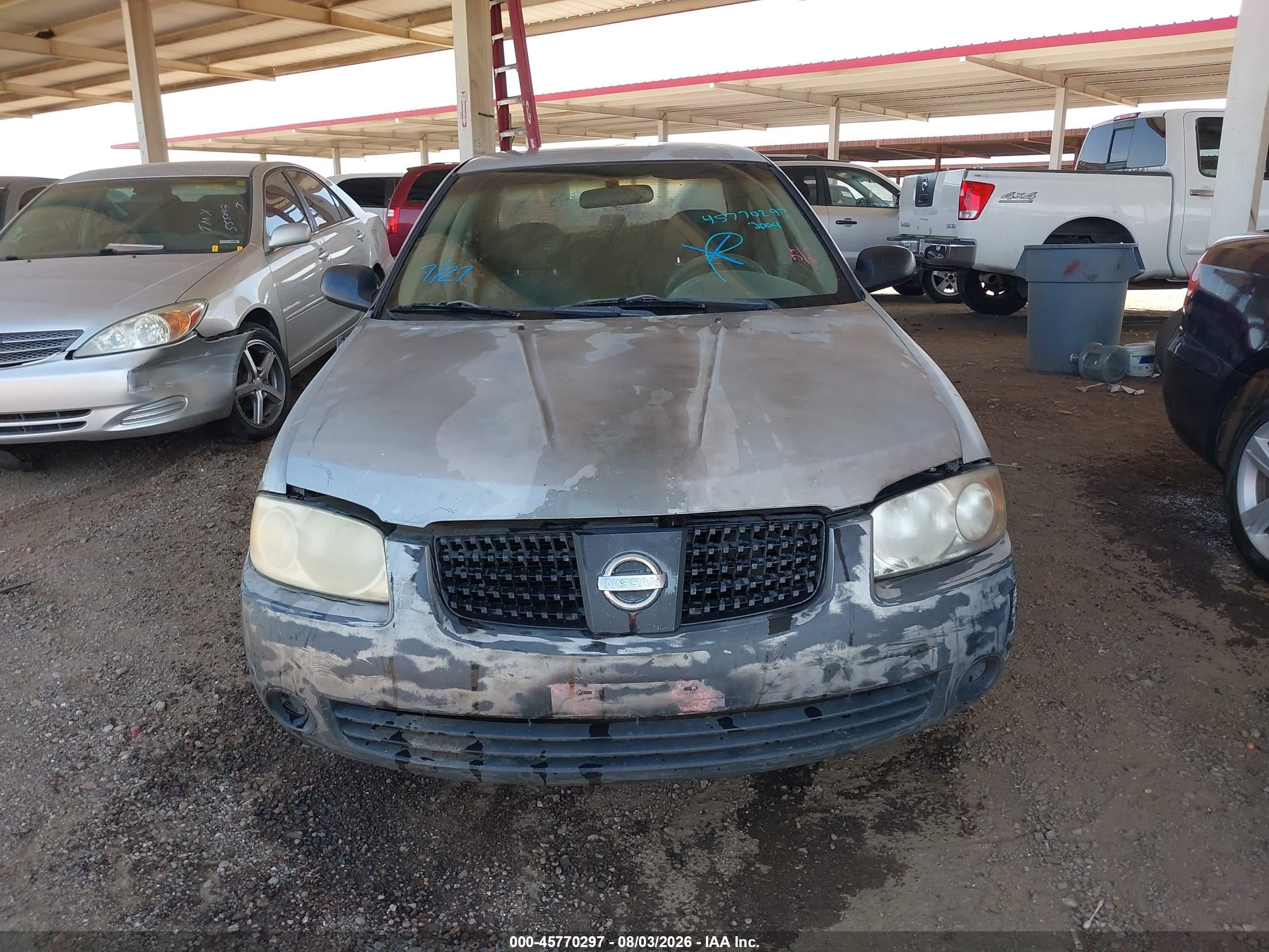 2004 Nissan Sentra 1.8 Brown vin: 3N1CB51D34L862307