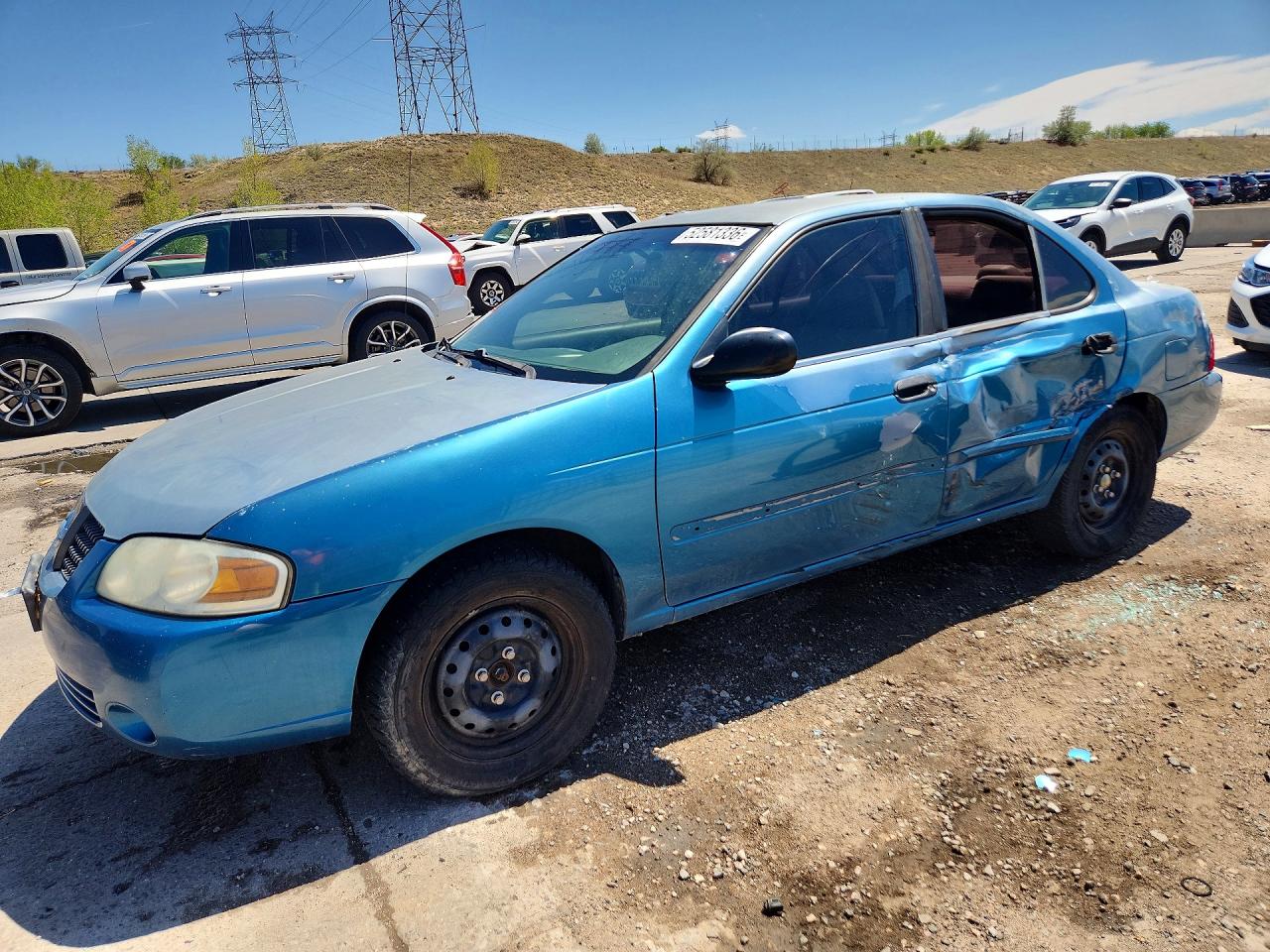 2004 Nissan Sentra 1.8 Turquoise vin: 3N1CB51D34L901459