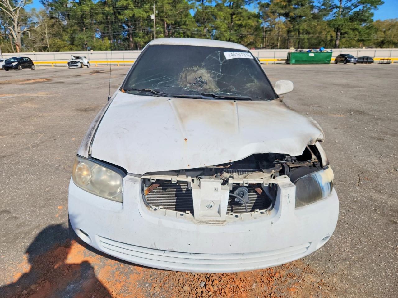 2005 Nissan Sentra 1.8 White vin: 3N1CB51D35L520390
