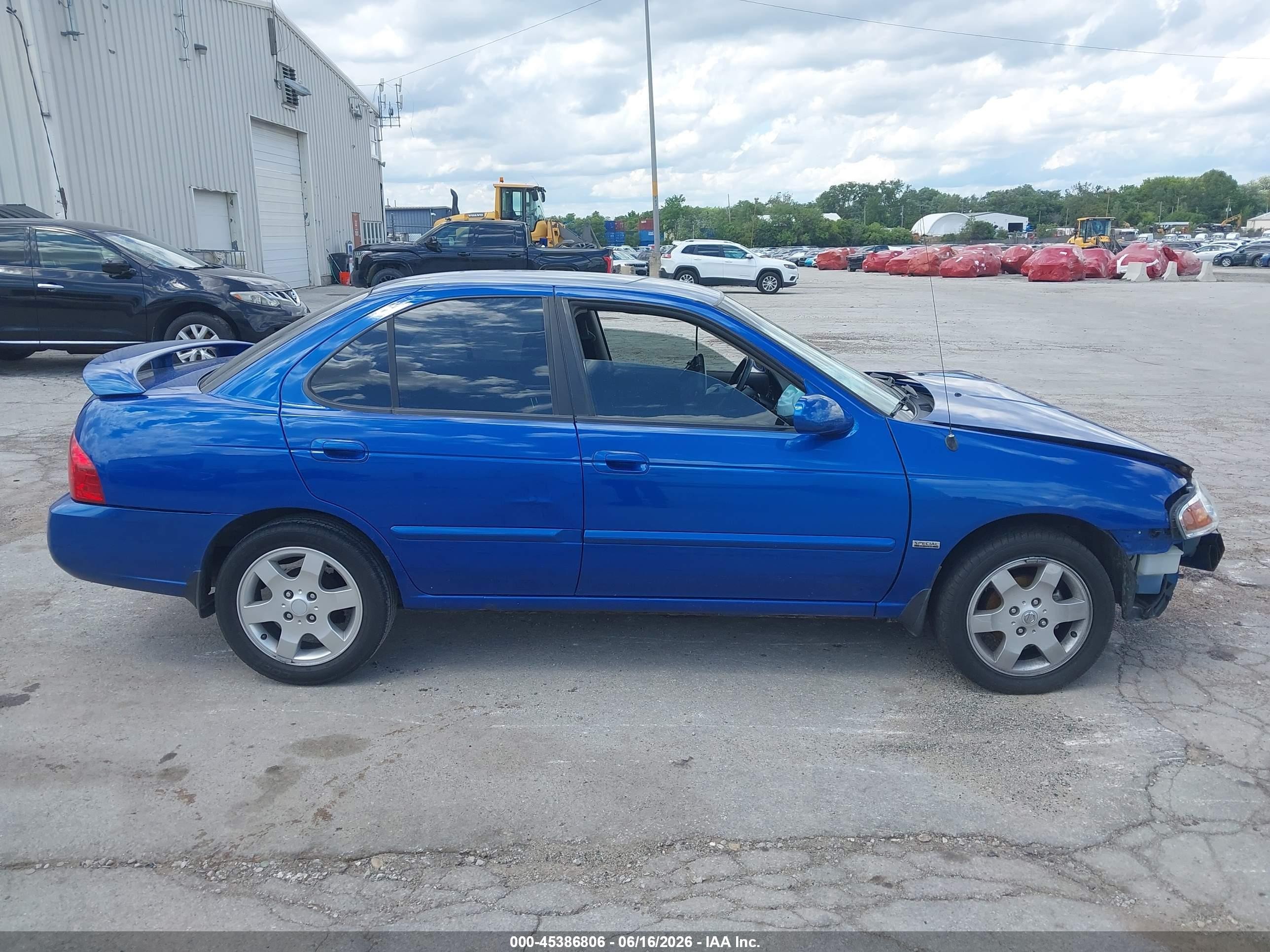2006 Nissan Sentra 1.8s Blue vin: 3N1CB51D36L494097