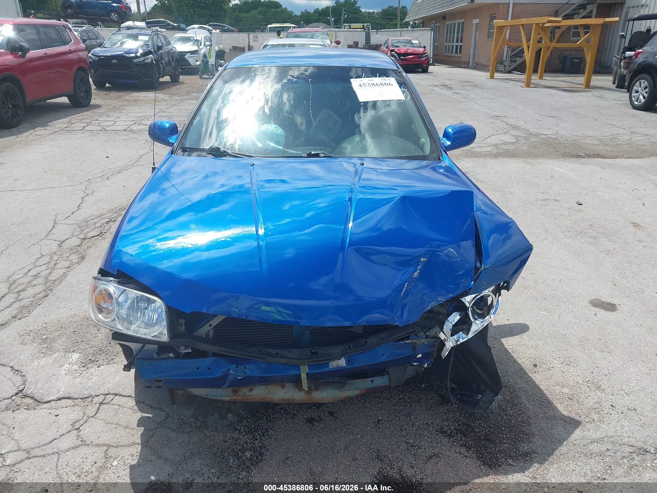 2006 Nissan Sentra 1.8s Blue vin: 3N1CB51D36L494097