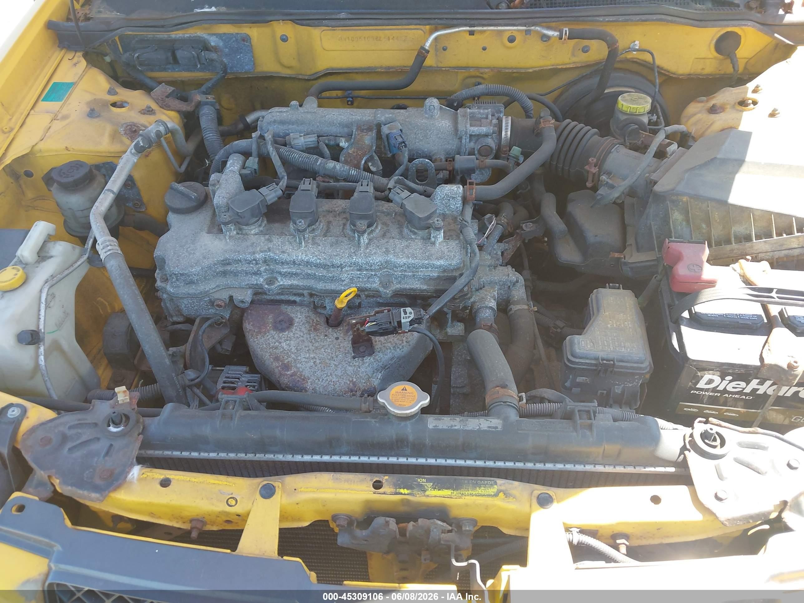 2006 Nissan Sentra 1.8s Yellow vin: 3N1CB51D36L514462