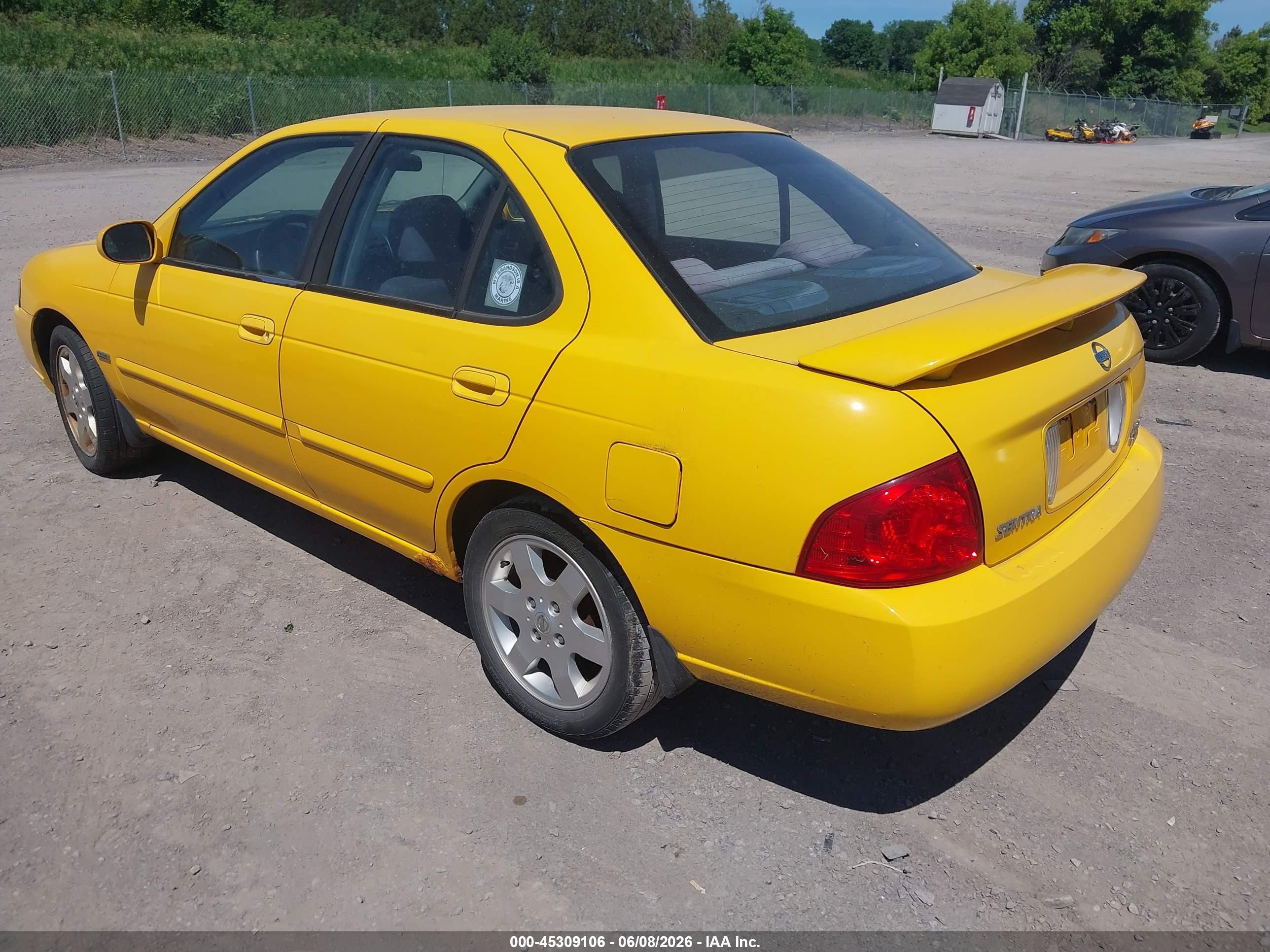 2006 Nissan Sentra 1.8s Yellow vin: 3N1CB51D36L514462