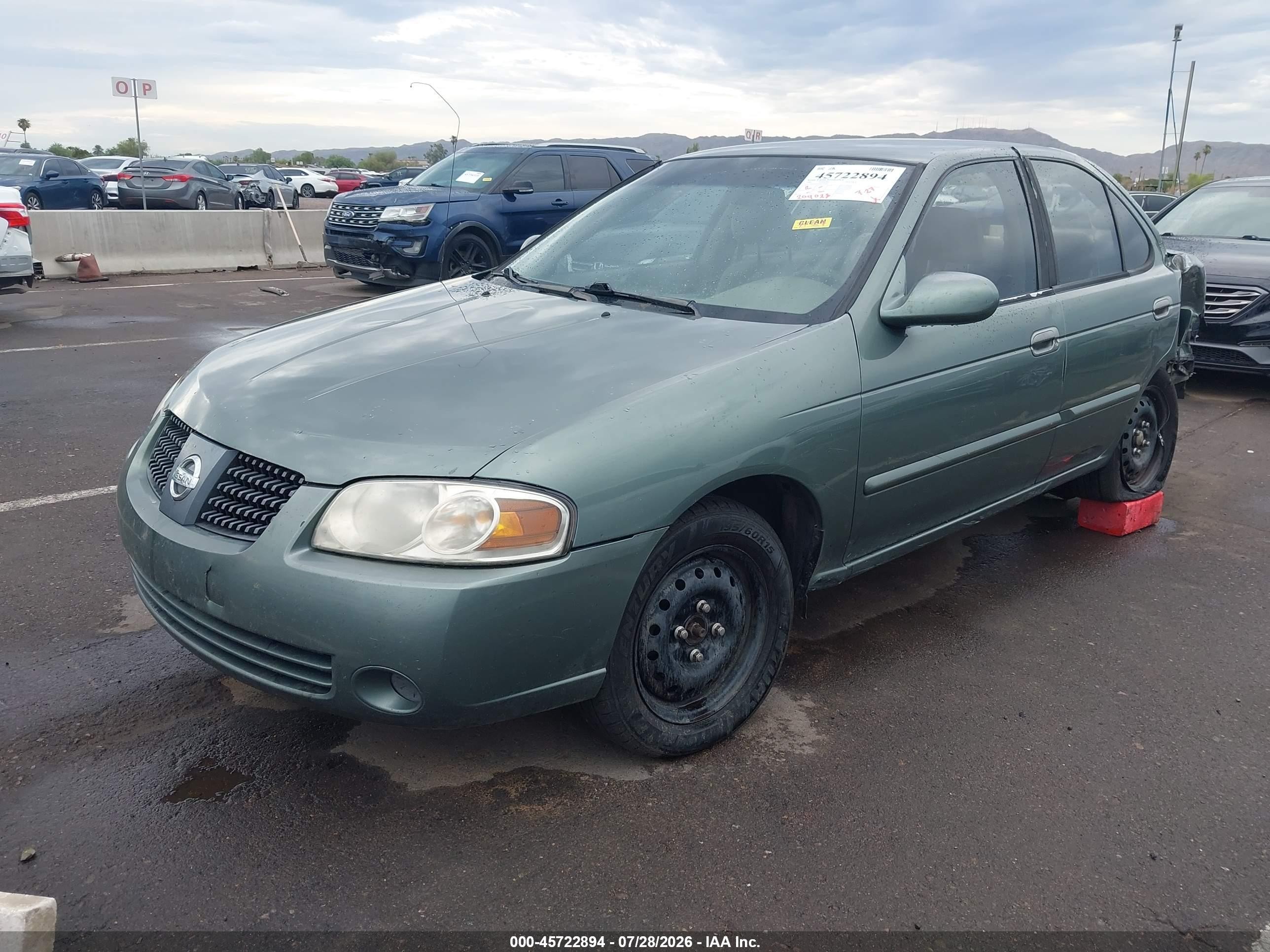 2006 Nissan Sentra 1.8s Green vin: 3N1CB51D36L528460