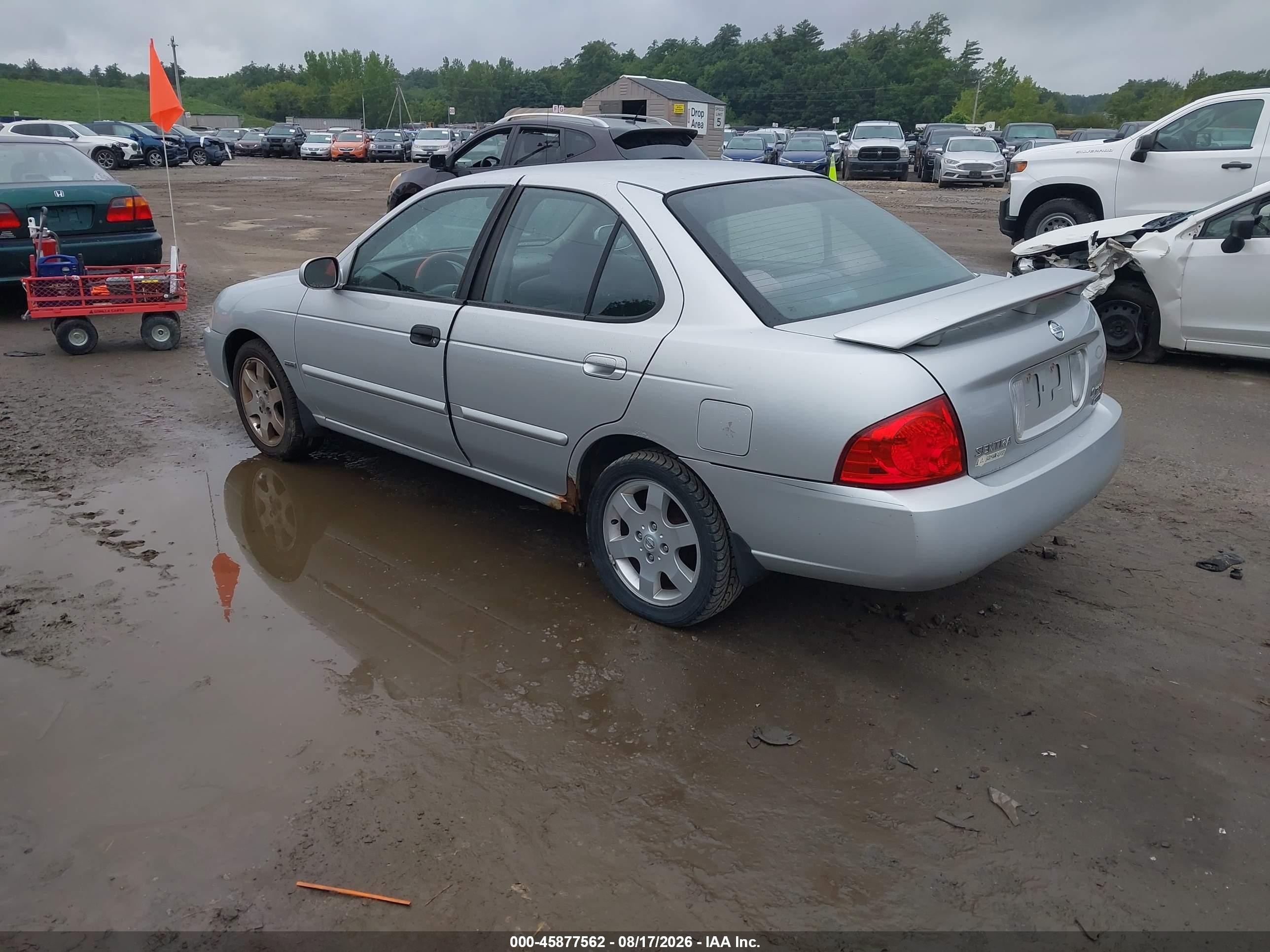 2006 Nissan Sentra 1.8s Silver vin: 3N1CB51D36L532914